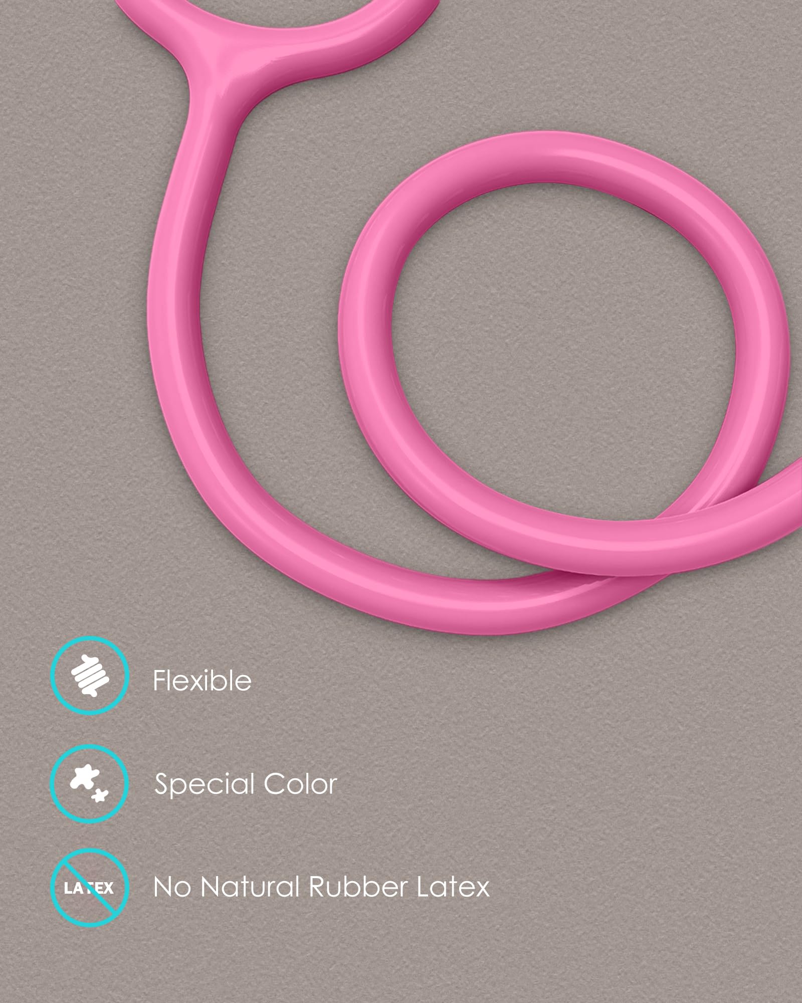 Estetoscopio de oro rosa, regalo para enfermeras, médicos y estudiantes de medicina, doble cabeza para uso doméstico con accesorios etiqueta de nombre, rosa perla, con funda de EVA