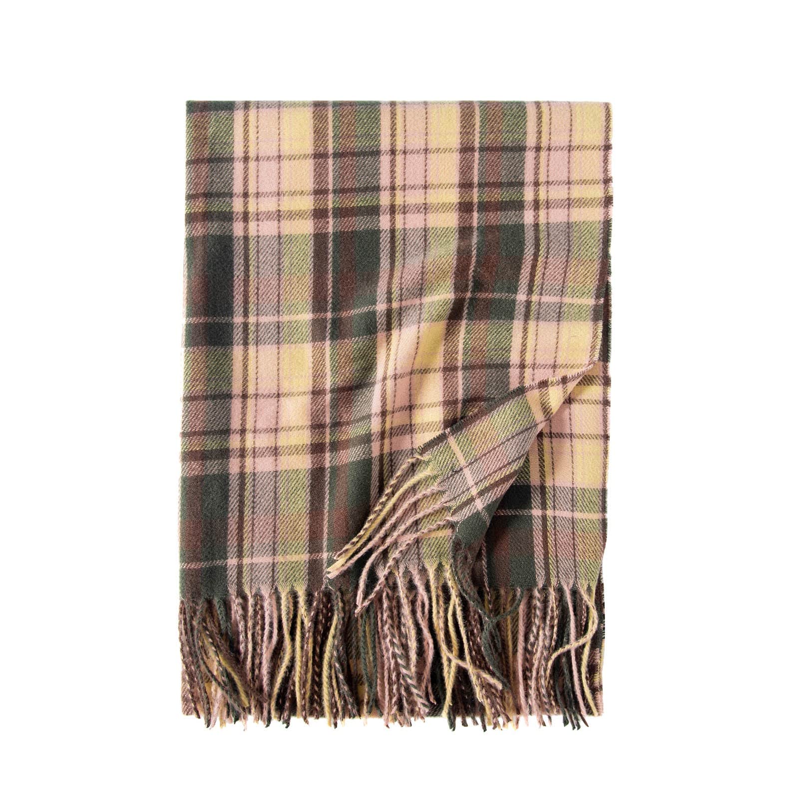 Bufanda de Cachemira Mujer Diseñador Cálido Pashmina Grande Cachemira Estola de Invierno Foulard Suave Mantón de Lana Ligera Elegante Bufanda a Cuadros (D TO)