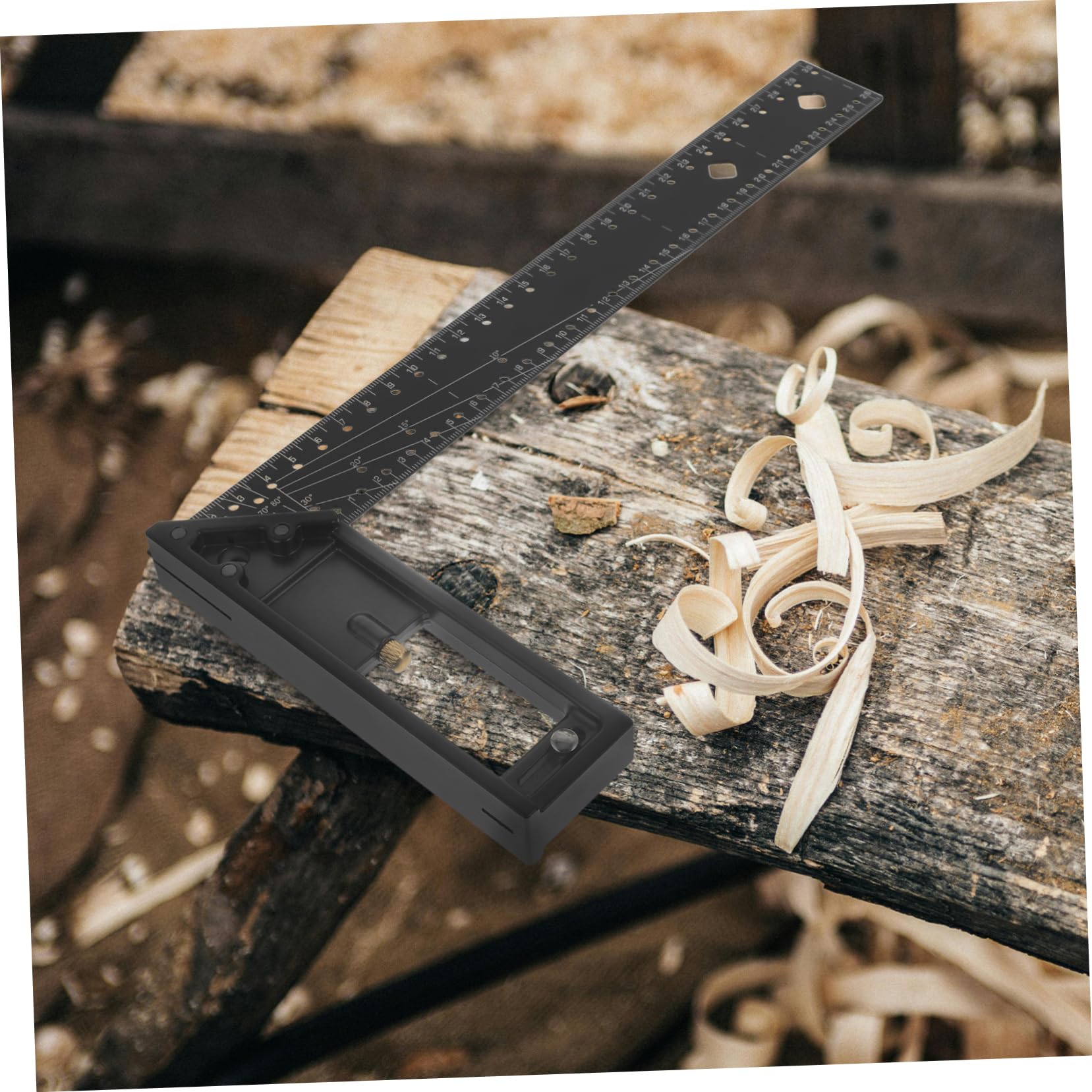 Mehrwinkel Präzisionslineal aus Verstellbar Aluminiumlegierung 45° Messlineal Verschiebbares Kombinationsdesign für Holzbearbeitung und Bau