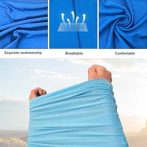 Miniatura 6 de Bufanda transpirable para el cuello, máscara facial para hombres y mujeres, senderismo, ciclismo, deportes, pesca, protección solar UV bandana
