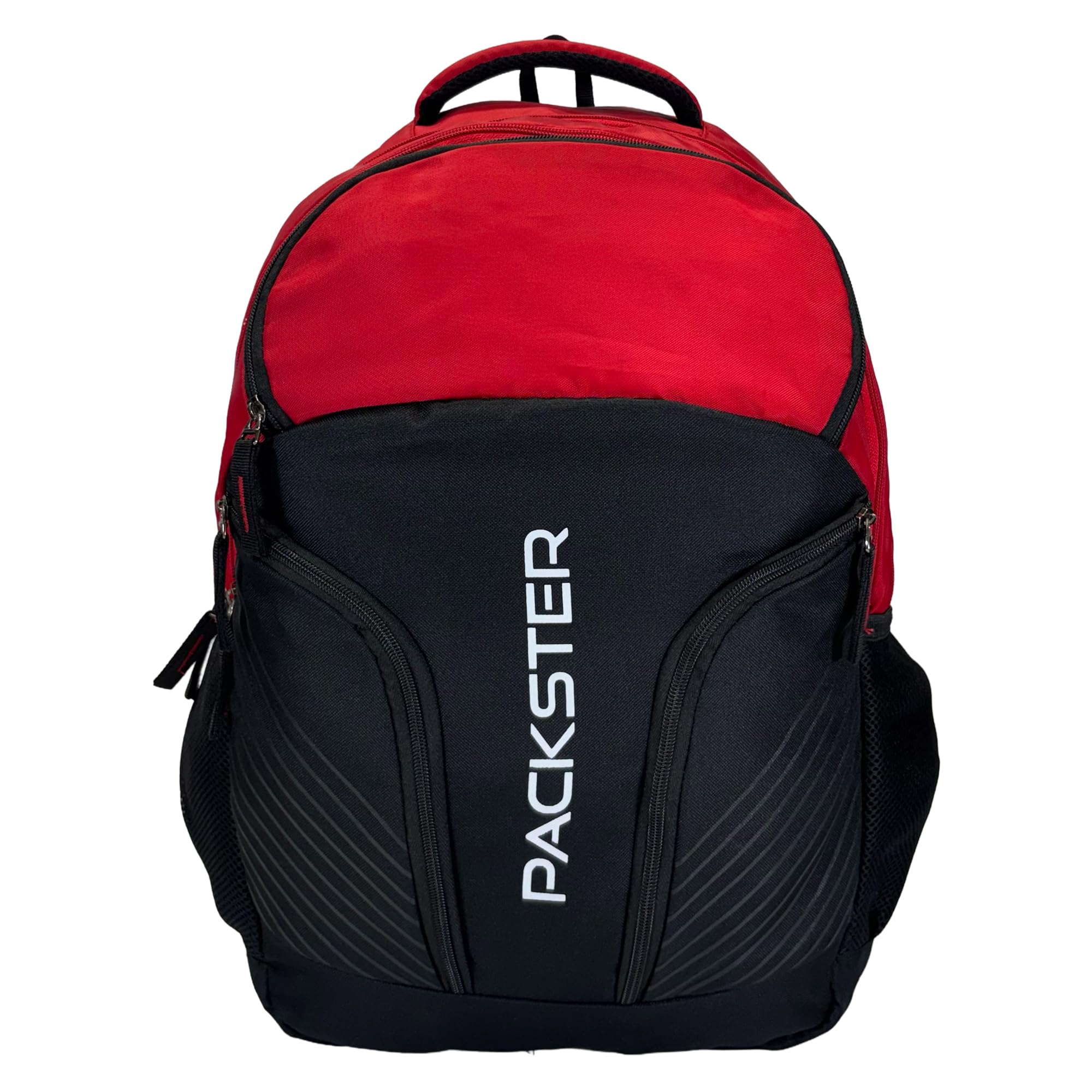 packster 32L Throne Red Triple Compartment Backpack with Laptop Sleeve, Water Resistant School College Travel Bag For Boys-picture-39