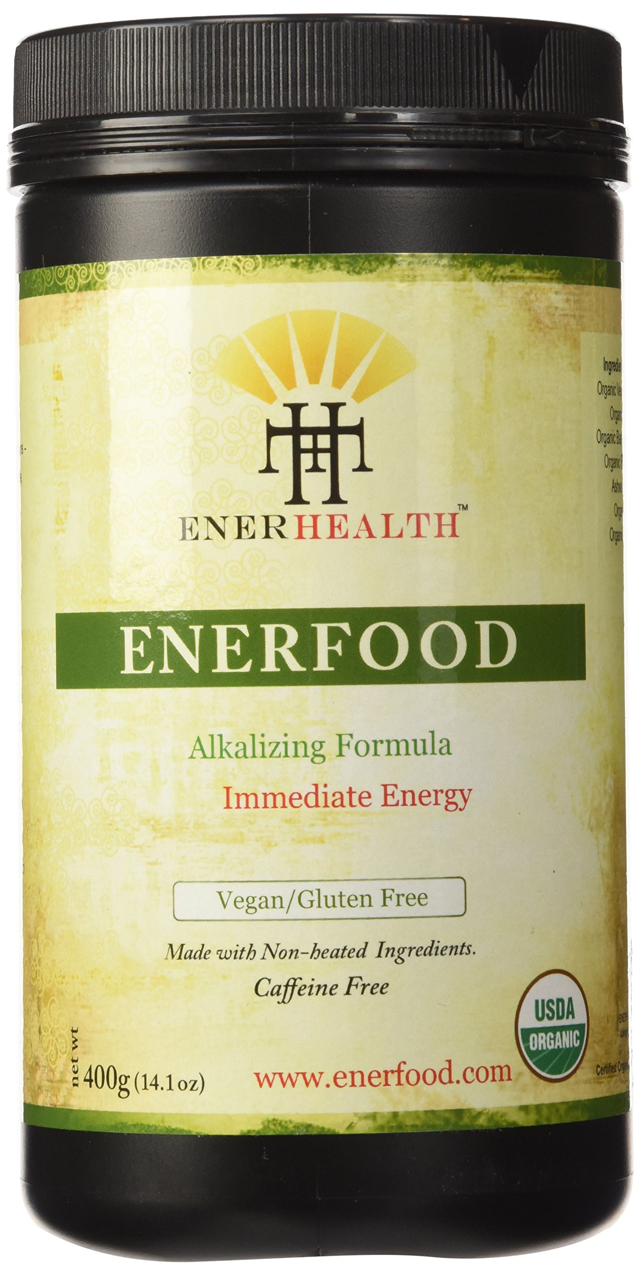 Enerfood Organic Green Superfood Powder 14.1 Oz (Packaging May Vary)