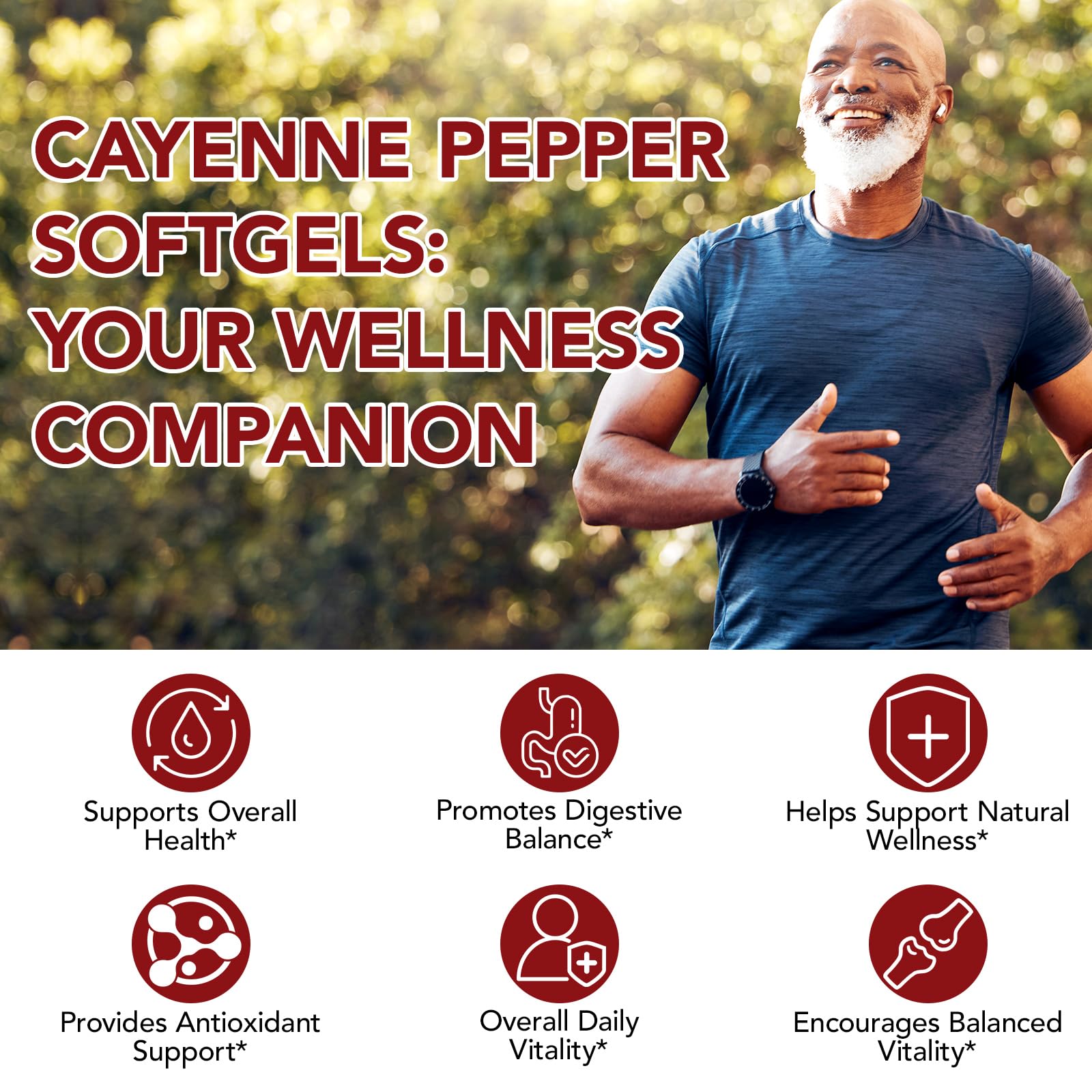 Cayennepfeffer Softgels, 12-in-1 Nahrungsergänzungsmittel mit Cayennepfeffer, Vitaminen D3, K2 & E, mit Weißdorn, Rote Bete & Kurkuma, 240 Weichkapseln