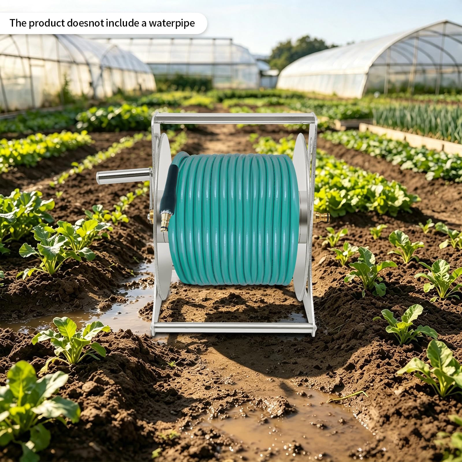Avvolgitore tubo da irrigazione,50 m tubo da 1/2",Montaggio a parete o