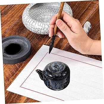 Amazon.co.jp: VANZACK 水差し 陶製 書道用 墨滴 水補給器 画材