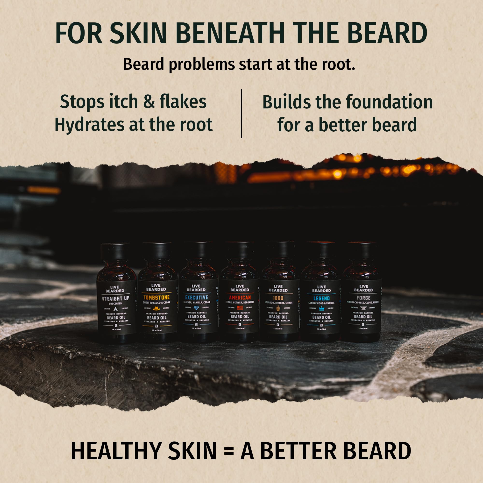 Beard Oil - Executive - Premium Beard and Skin Care with Jojoba Oil - 1
