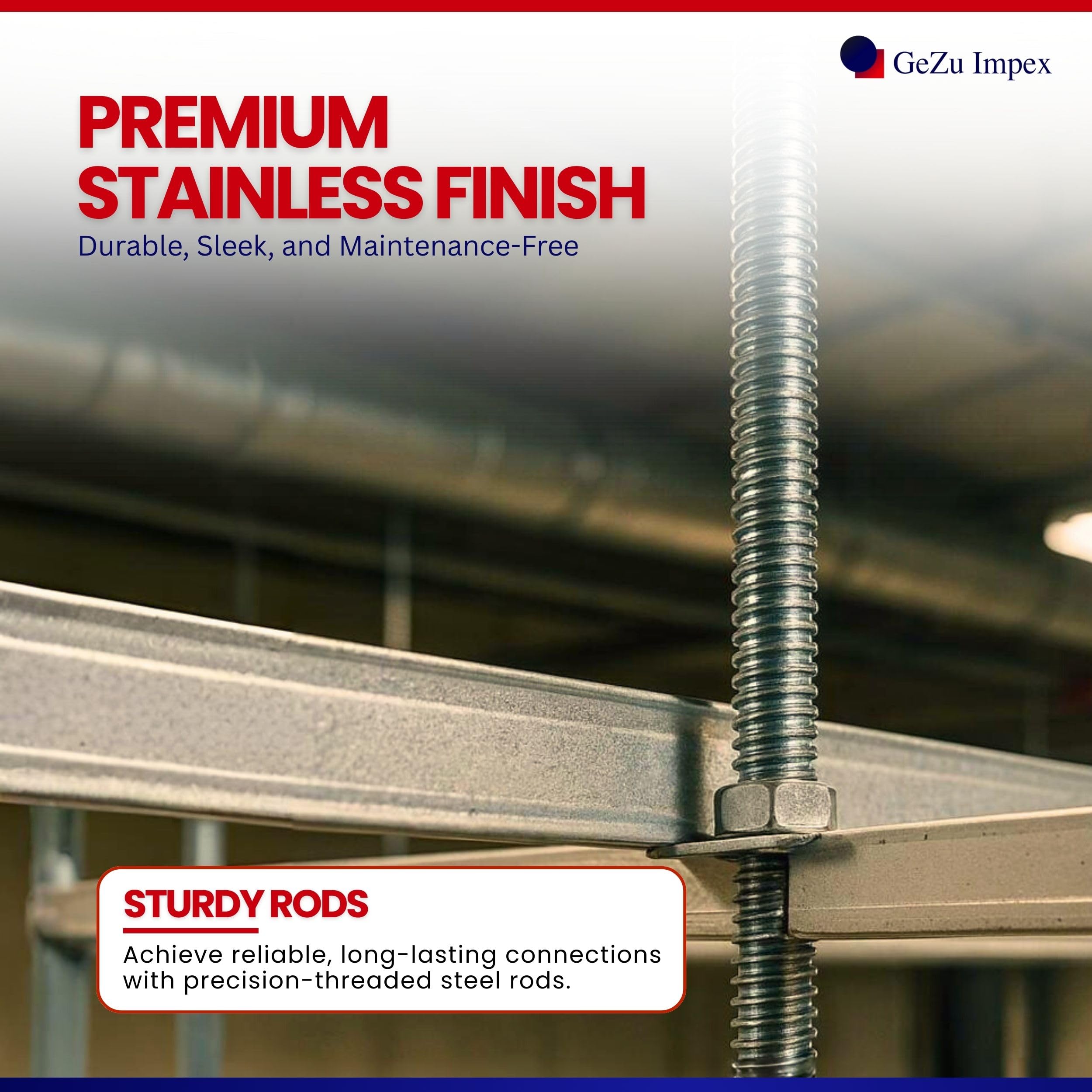 GeZu Impex Asta Filettata M4 1000 Mm A4 Acciaio Inox Set Di - Foto 5