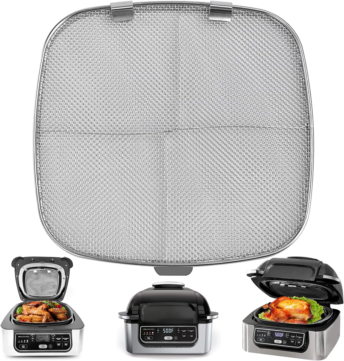 Stainless Steel Splatter Shield for Ninja Foodi AG301, Air Fryer