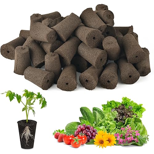 PACETAP 50 Pack Grow Sponges, Seed Pods Replacement Root Growth Sponges, Seedling Starter Sponges Kit Refill Grow Sponge Compatible with Aerogarden and Most Hydroponics Growing System