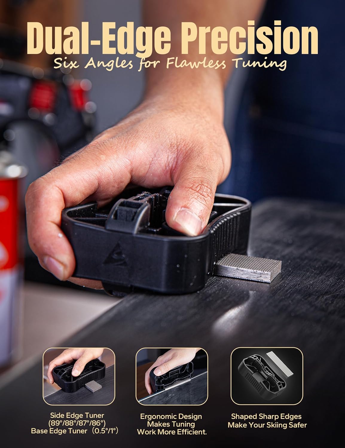 Ski/Snowboard Wax Kit, Ski Tuning & Waxing Kit with Wax Iron, Complete Basic Wax Set - Professional Tuning Equipment, All Temperature Wax, Base Cleaner, Brush, Wax Scraper, P-tex, Tuning Stone