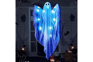 Halloween Window Decorations Hanging Glowing Ghost