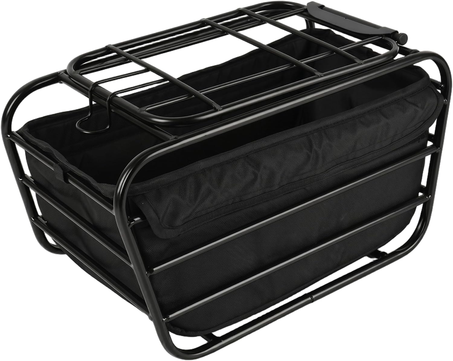 Bike Basket Front Rear Bike Basket, Sturdy Wire Dog Easy Install Kit with Liner Bag, Steel Pet Carrier for Dog, Cat, Goods Under 6lbs