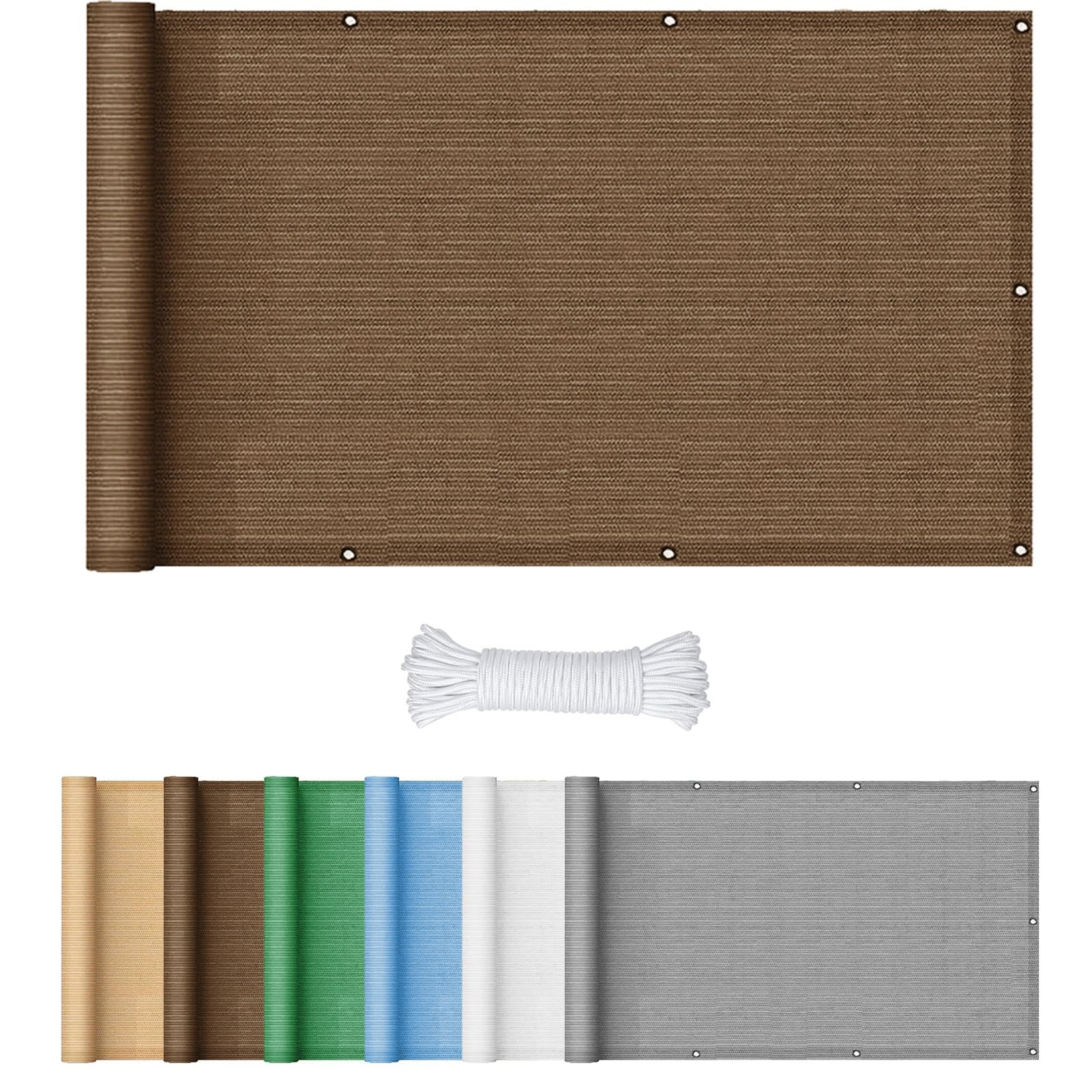 Abri pare-soleil rectangulaire 2.5x8.5 m contre la chaleur et la pluie