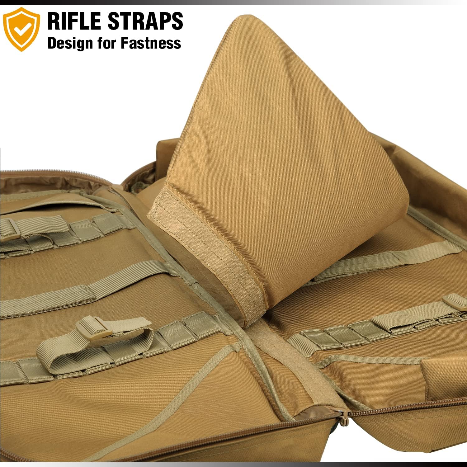 DBTAC Urban Classic Tactical Double Long Gun Bag Soft Rifle Case Pistol Transportation Case w/Backpack Strap for Range Shooting Outdoor Hunting | 32" 36" 42" 48" - Image 8