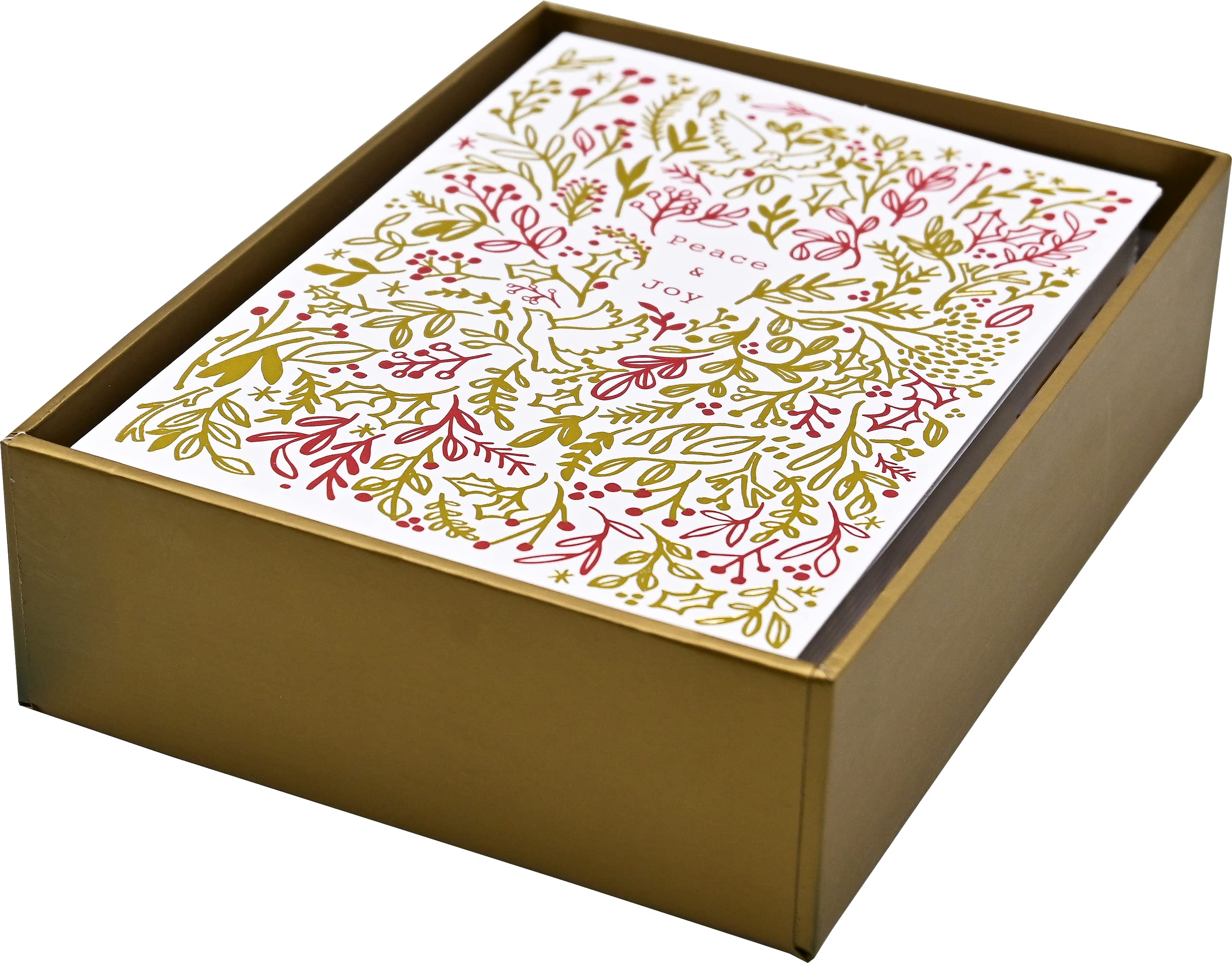 Tidings of Peace & Joy Small Boxed Holiday Cards (20 cards, 21 self-sealing envelopes), multi color - Image 4