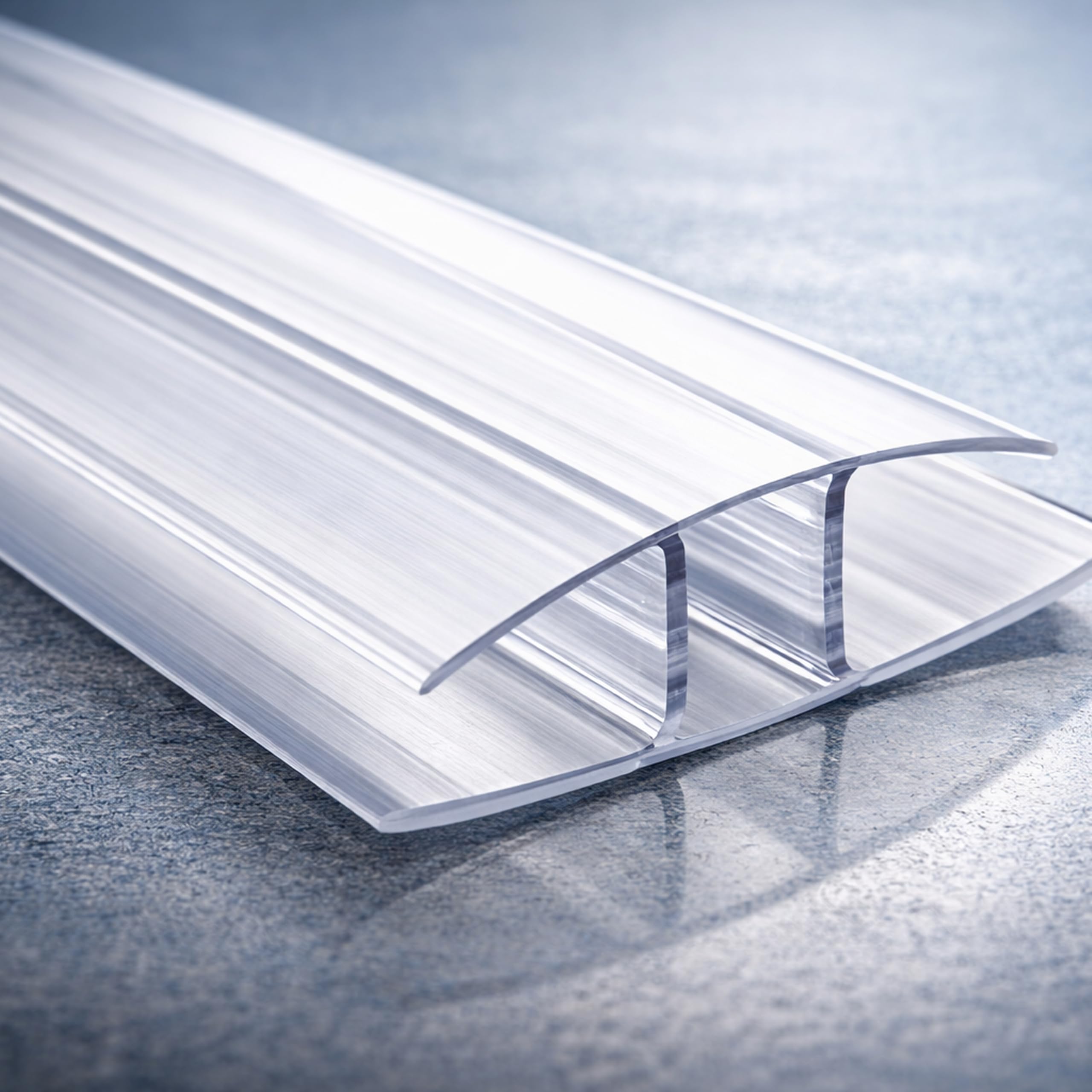 Perfil Unión H Policarbonato Alveolar MACROLUX Protección UV Coextruida Transparente Stabilit Suisse Invernadero Pérgola Marquesina Diferentes Espesores y Longitudes (200 CM (L), 0.00, 4, Milímetros)