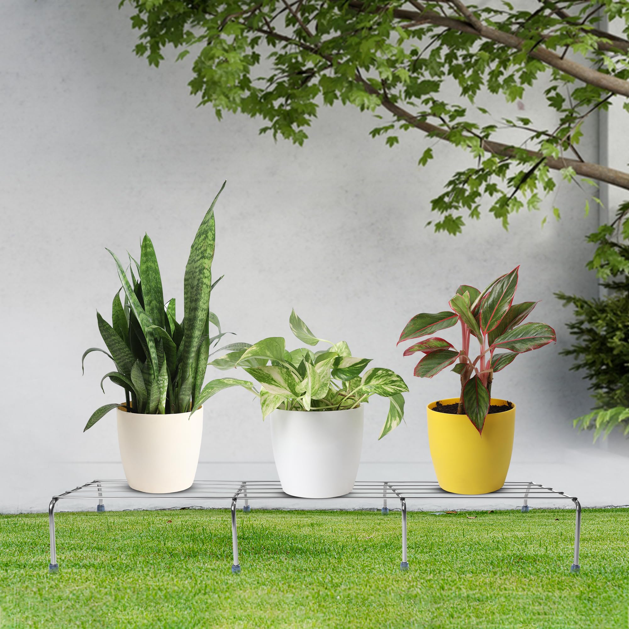 H Houseware Stainless Steel Plant Stand for Balcony - 24 inches | Indoor & Outdoor Planter Stand (Set of 1) (B0DDCL4872) Amazon Price History, Amazon Price Tracker