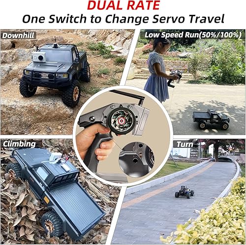 Miniatura 5 de Radiolink RC6GS V3 2.4Ghz 7 canales Transmisor y receptor RC R7FG y R4FGM Gyro RX Volt Telemetría de largo alcance, controlador de radio de