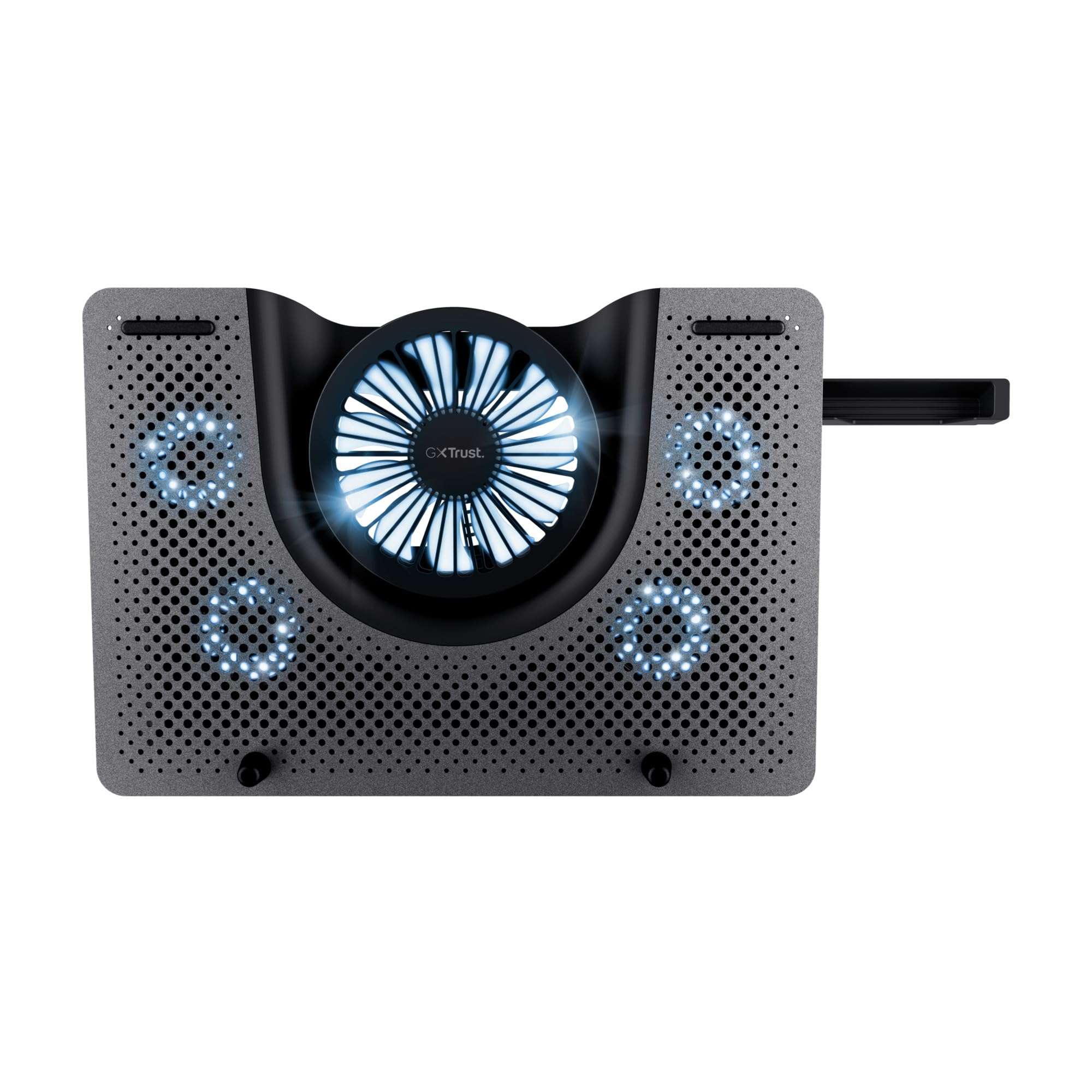 Trust Gaming GXT 1125 Quno Support de Refroidissement pour Portables 17,3 Pouces 5 Ventilateurs Éclairés