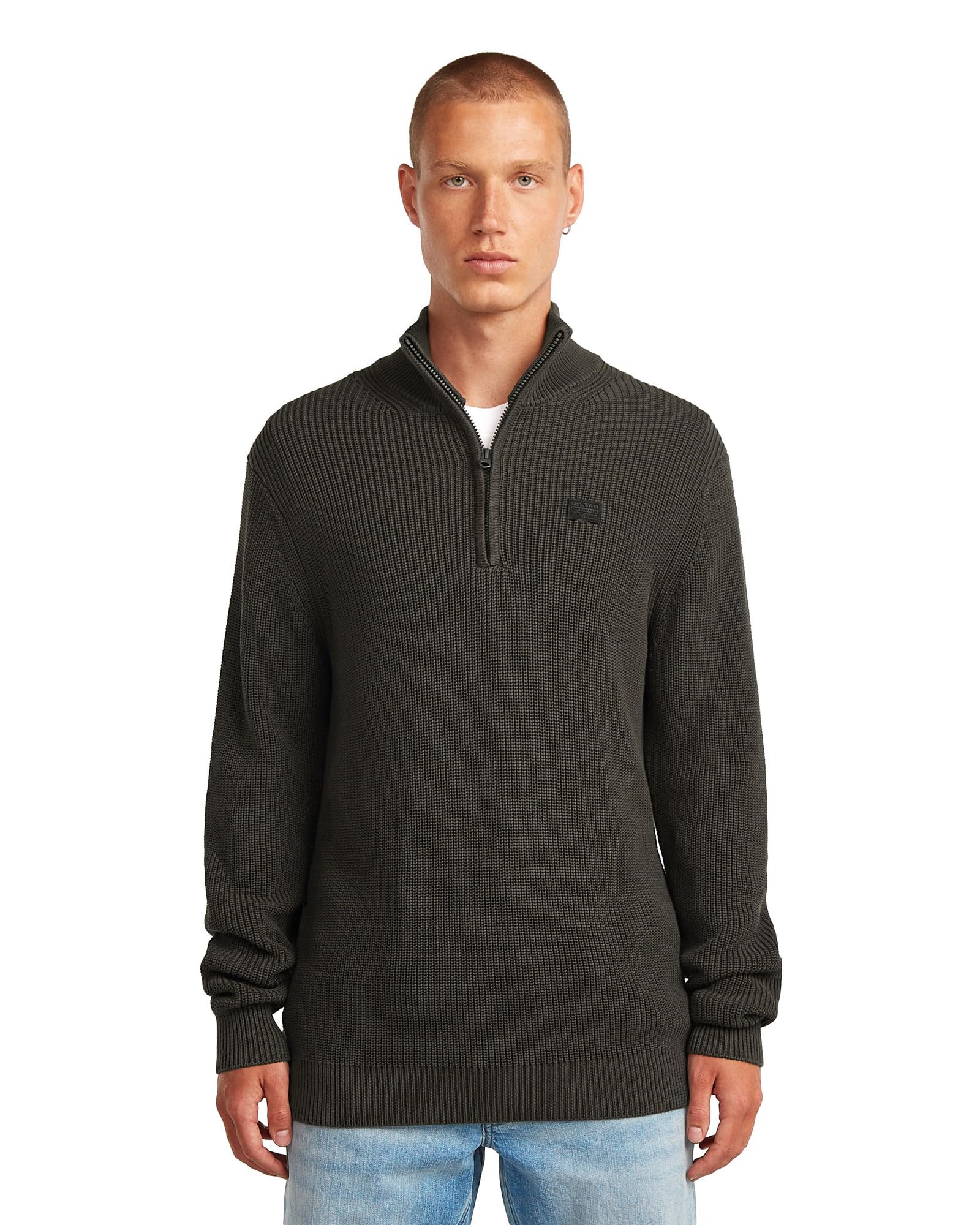 G-Star Pullover Half Zip Knit Sweat-Shirt Homme