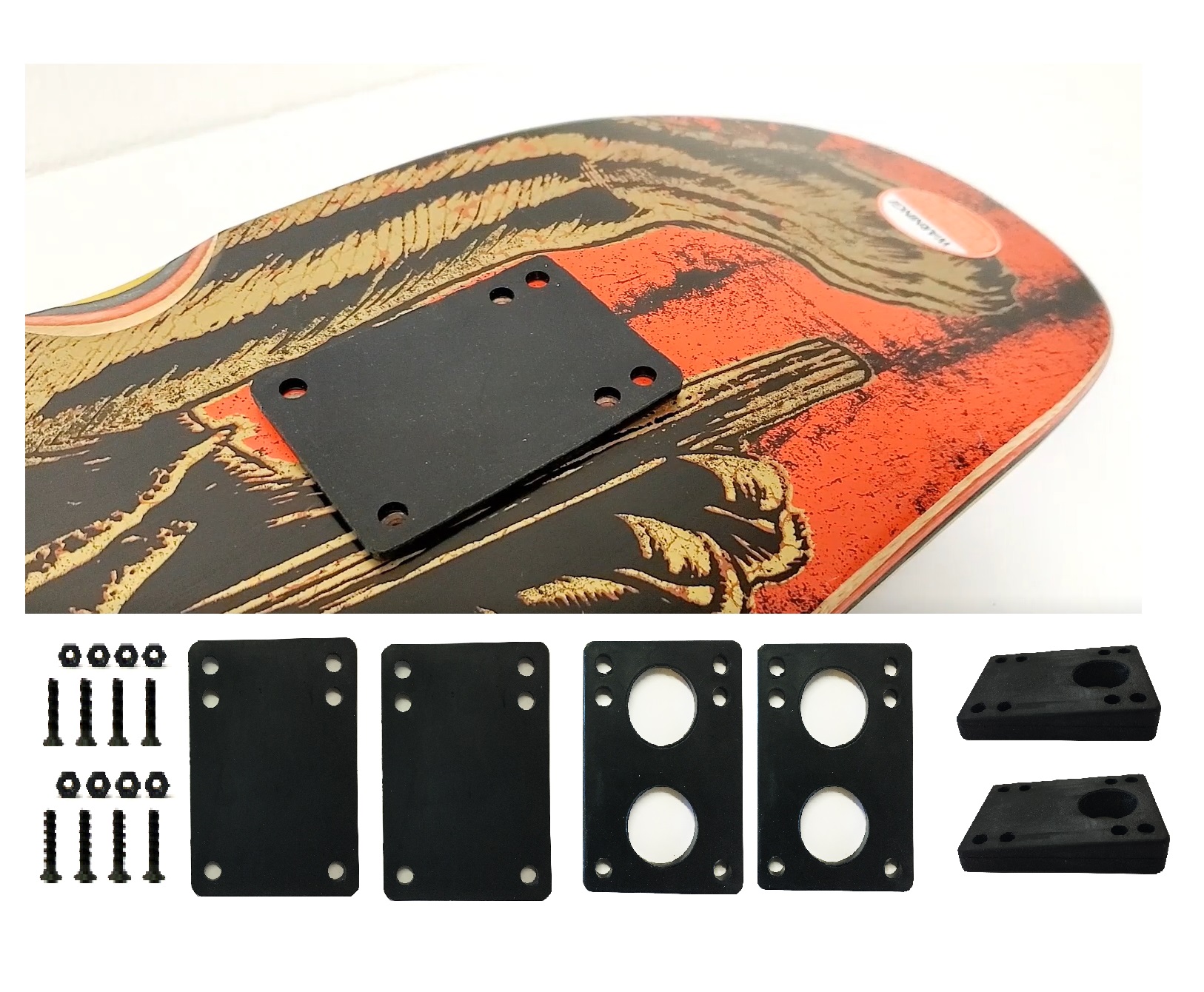 PUAIDA Longboard Riser Pads And Hardware For Electric
