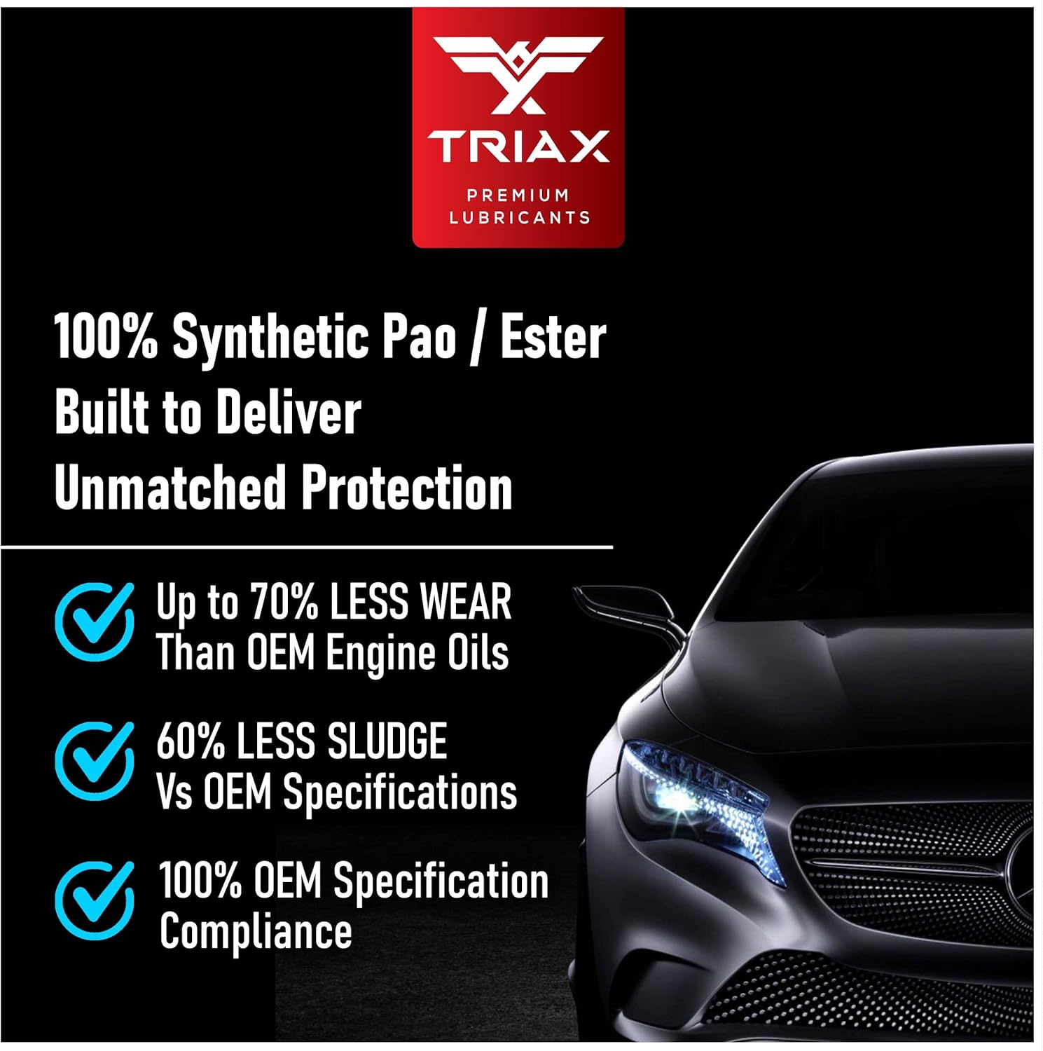 TRIAX Euro LX 5W-40 Full Syn Engine Oil - Compatible with BMW LL01, MB 229.5, 226.5, Audi/VW 502.00, 505.00, MS-12991, Porsche A40 (1 Quart) 5 81UjPGQsSFL. AC SL1500