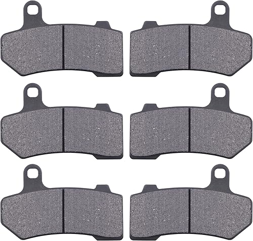 Juego de pastillas de freno semimetálicas delanteras y traseras para Harley Touring FLHX Street Glide 2008-2015 Touring FLHTCU Ultra Classic Electra