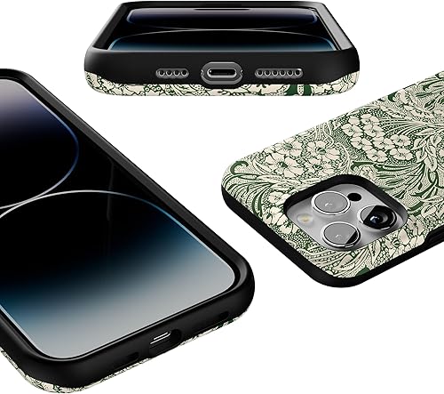 Vista 11 de Casely - Funda para iPhone 14 Pro Max, Viva La Vida, Frida Kahlo Floral Collage, compatible con MagSafe 10 Frida Kahlo Viva La Vida Collage