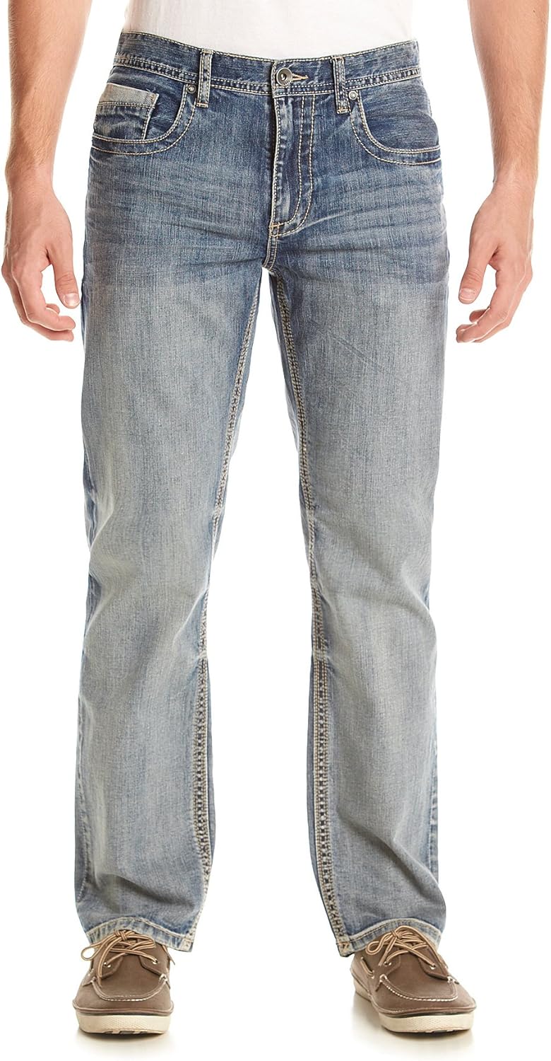 T.K. Axel MFG Co. Men's Cobalt Relaxed Straight Jeans 42x32 at Amazon