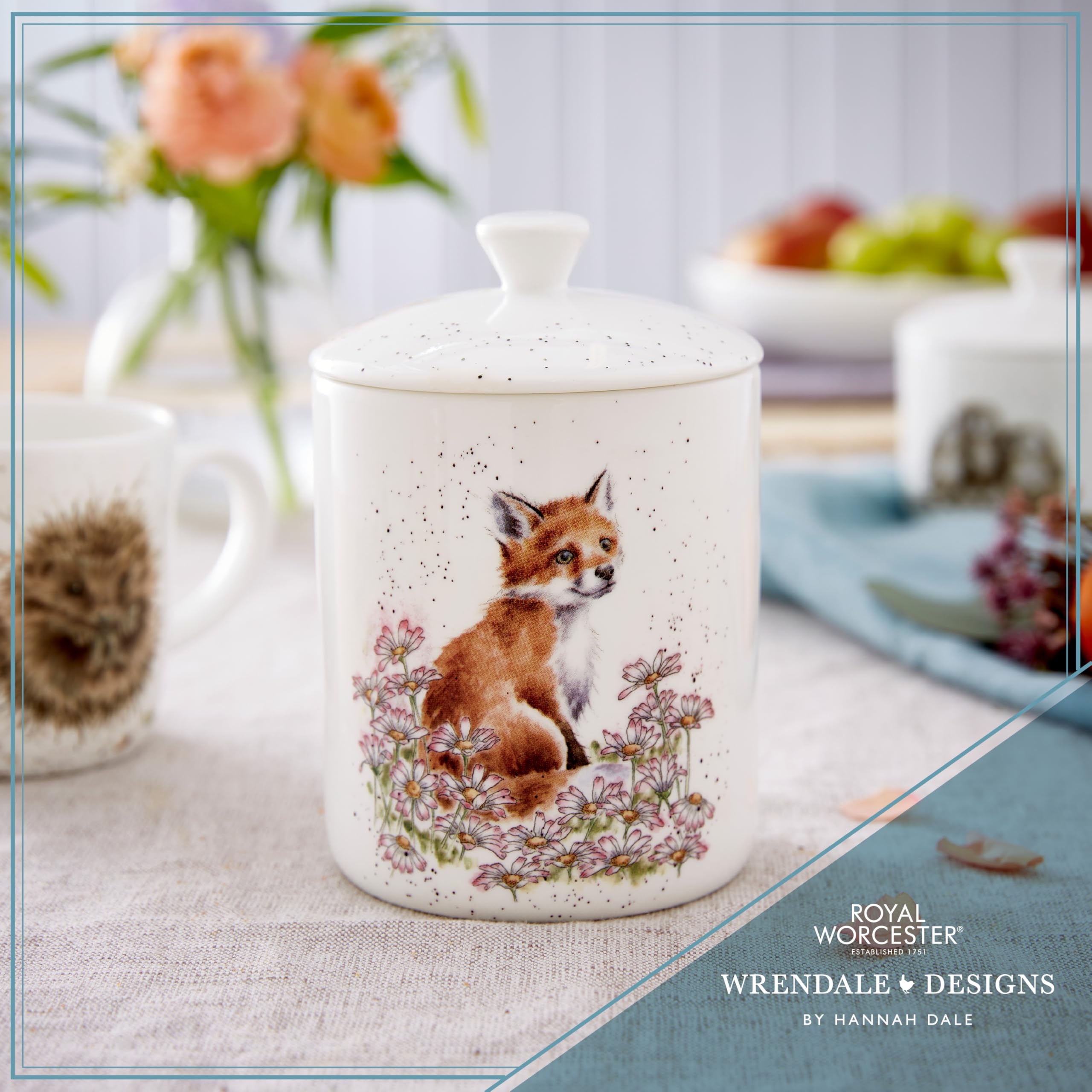 Royal Worcester x Wrendale Designs Medium Storage Jar with Lid