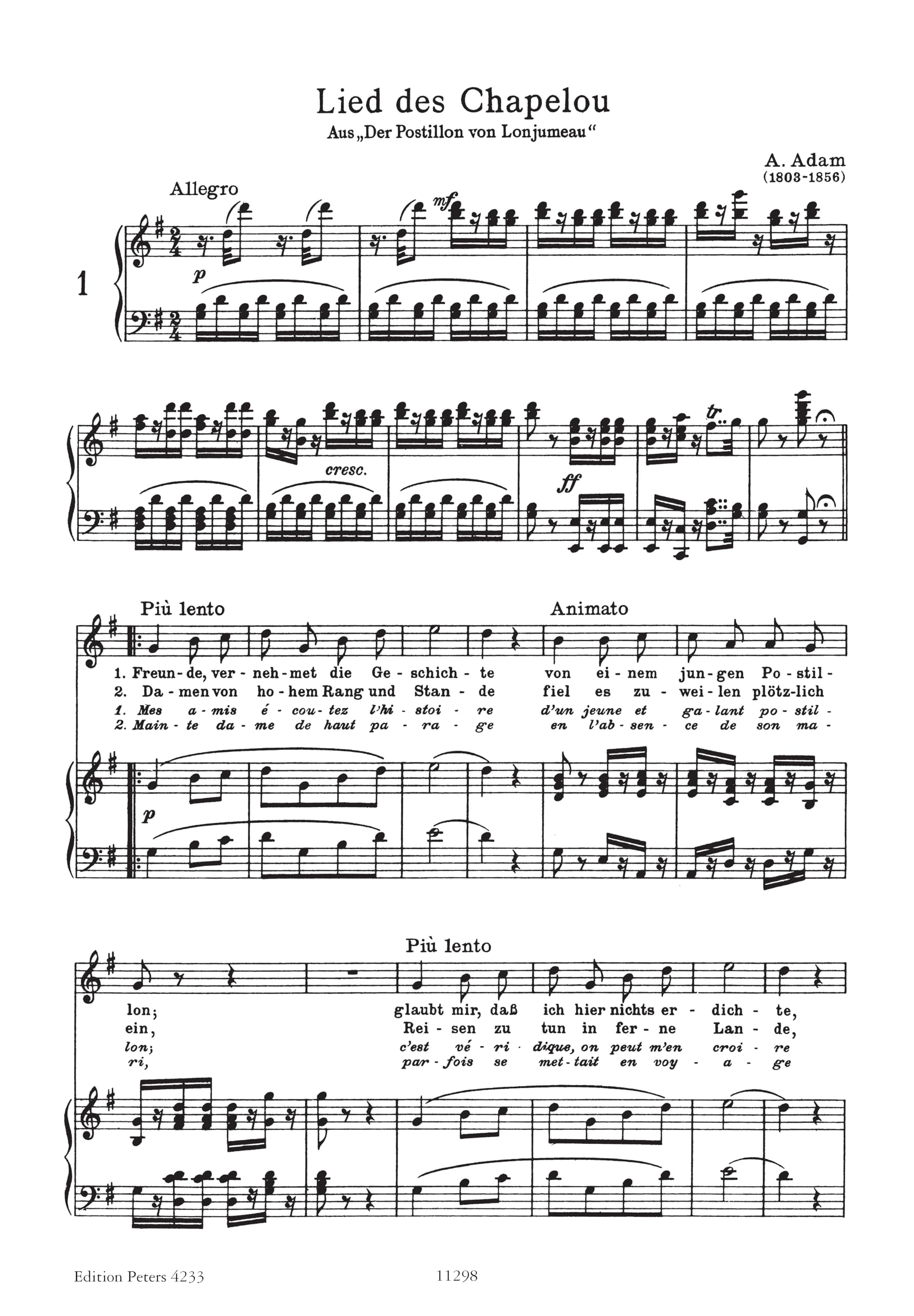Opera arias for tenor chant