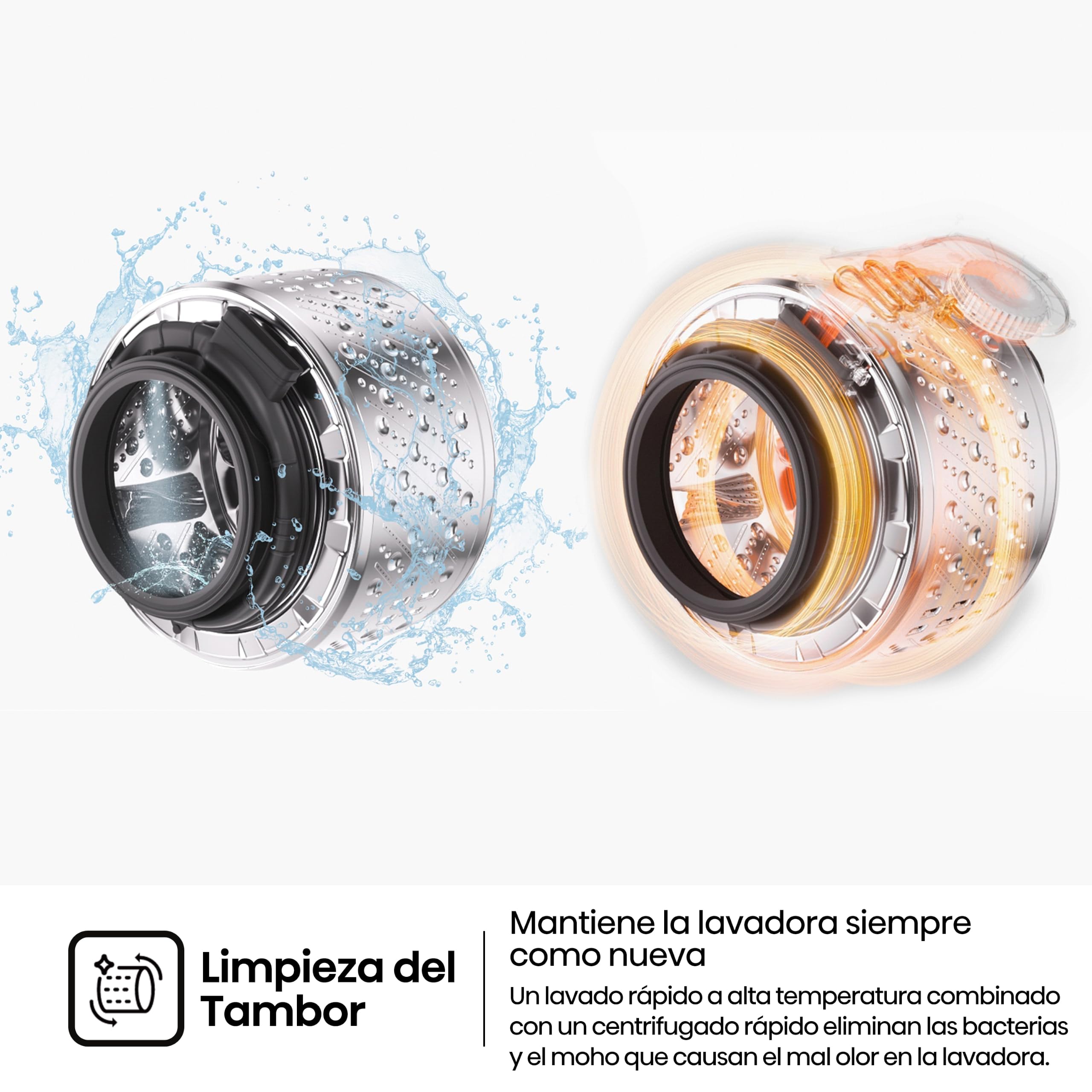 Hisense WD1I9042BTF2 - Lavasecadora 9 kg/5 kg, Fondo 47cm, 1400 rpm, Lavado y Secado 59', Dispensador Automix, Programa Lavado Auto, Función Antiarrugas, Lavado Pure Jet, Función Vapor 99,9%, Silver