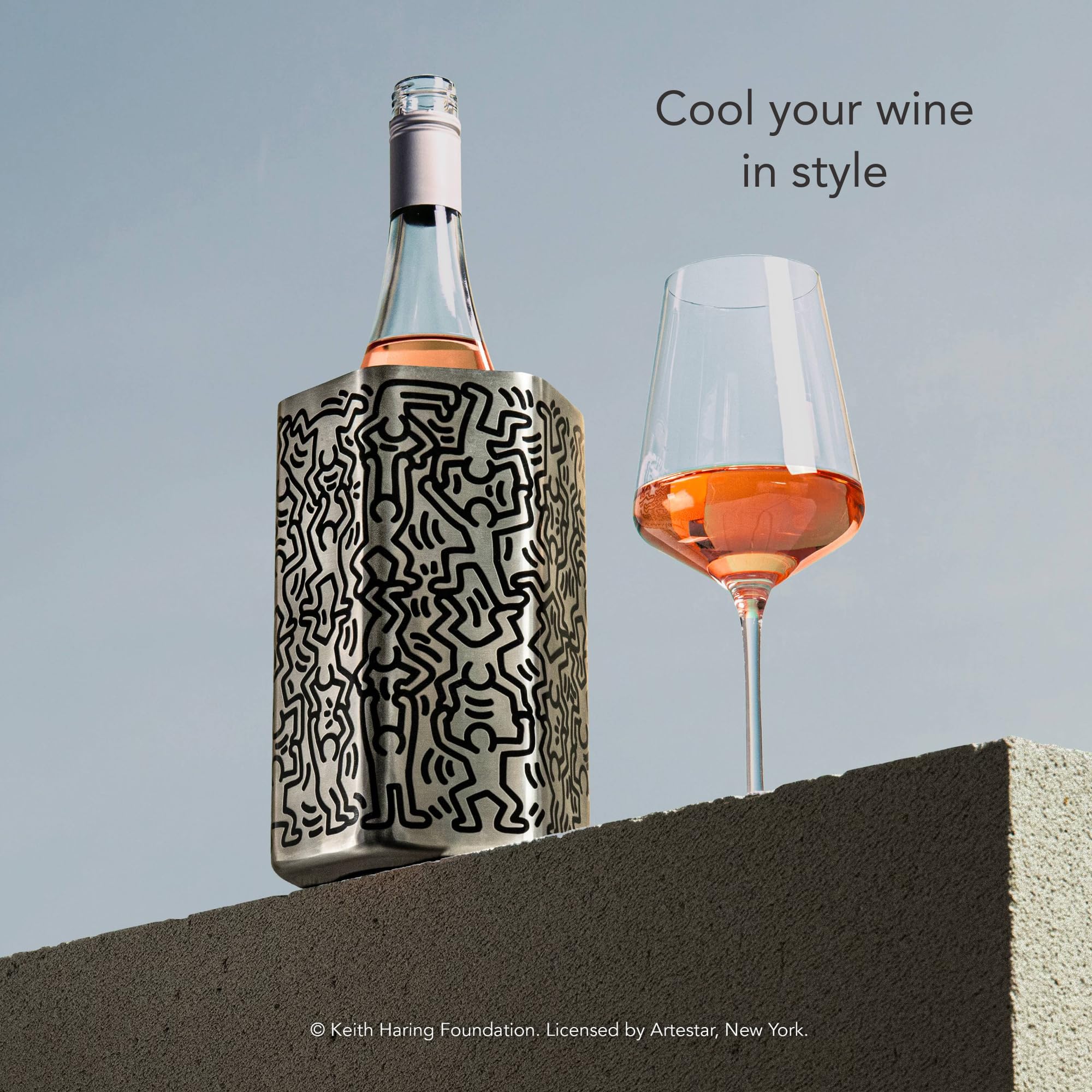 Vacu Vin Wine Chiller – Wine Cooler Bucket – HIVE Keith Haring – 1 Pack — Amazon image 2