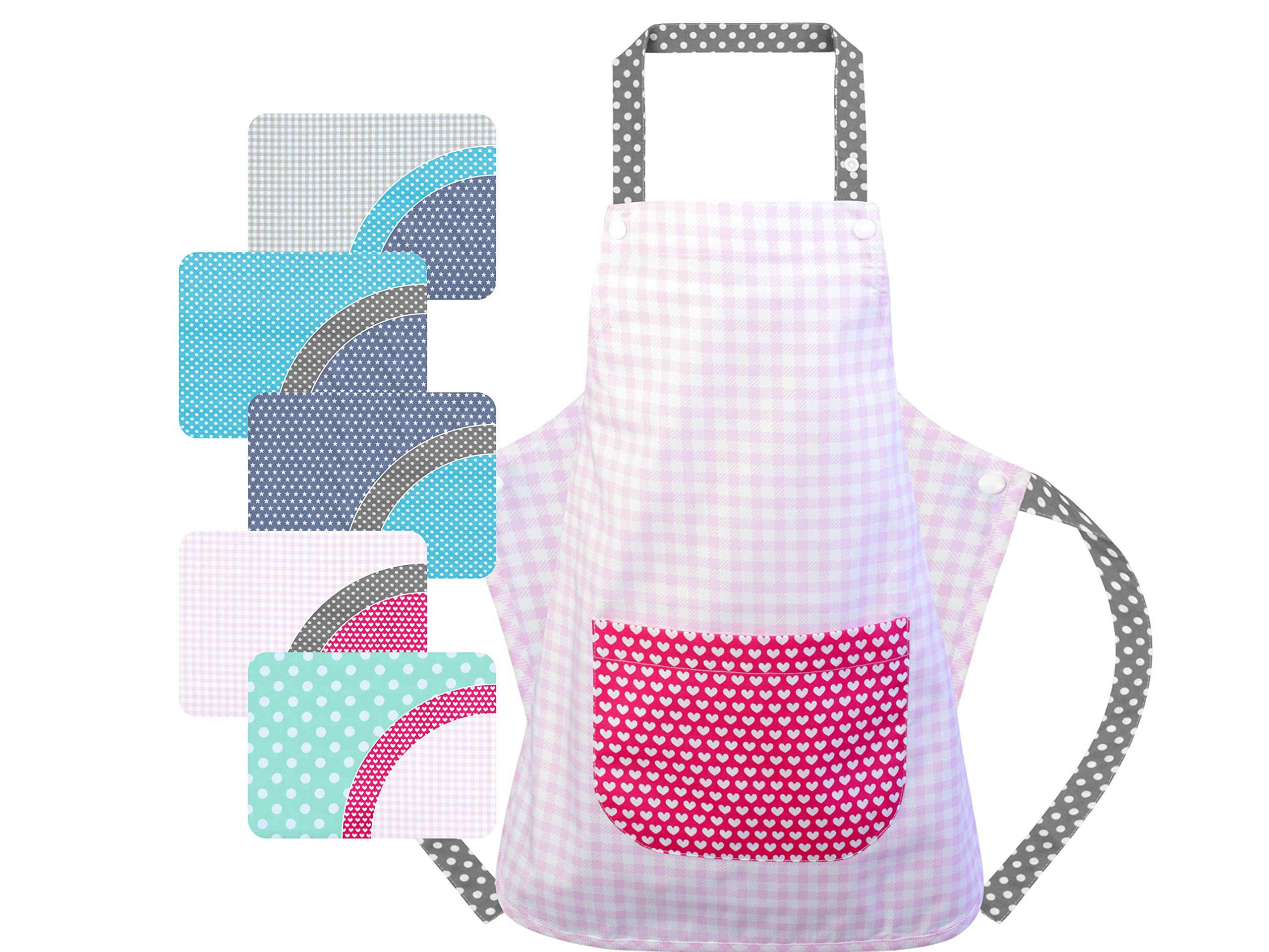 Emily´s Check Latzschürze für Kinder - Basteln - Kochen - Gärtnern 1592.2315