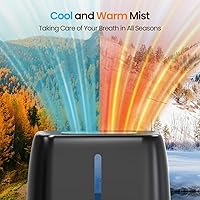 Vista 3 de 6L Top Fill Ultrasonic Humidifier - Cool and Warm Mist for Bedroom, Baby, Large Rooms & Plants, Smart Humidity Control, Aroma Diffuser, Night Light