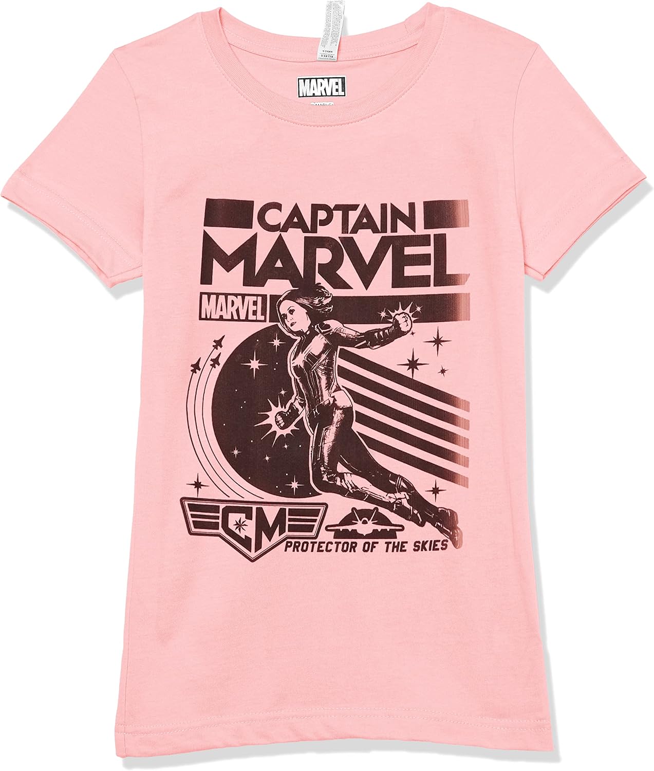 Marvel Girl's Captain Poster T-Shirt