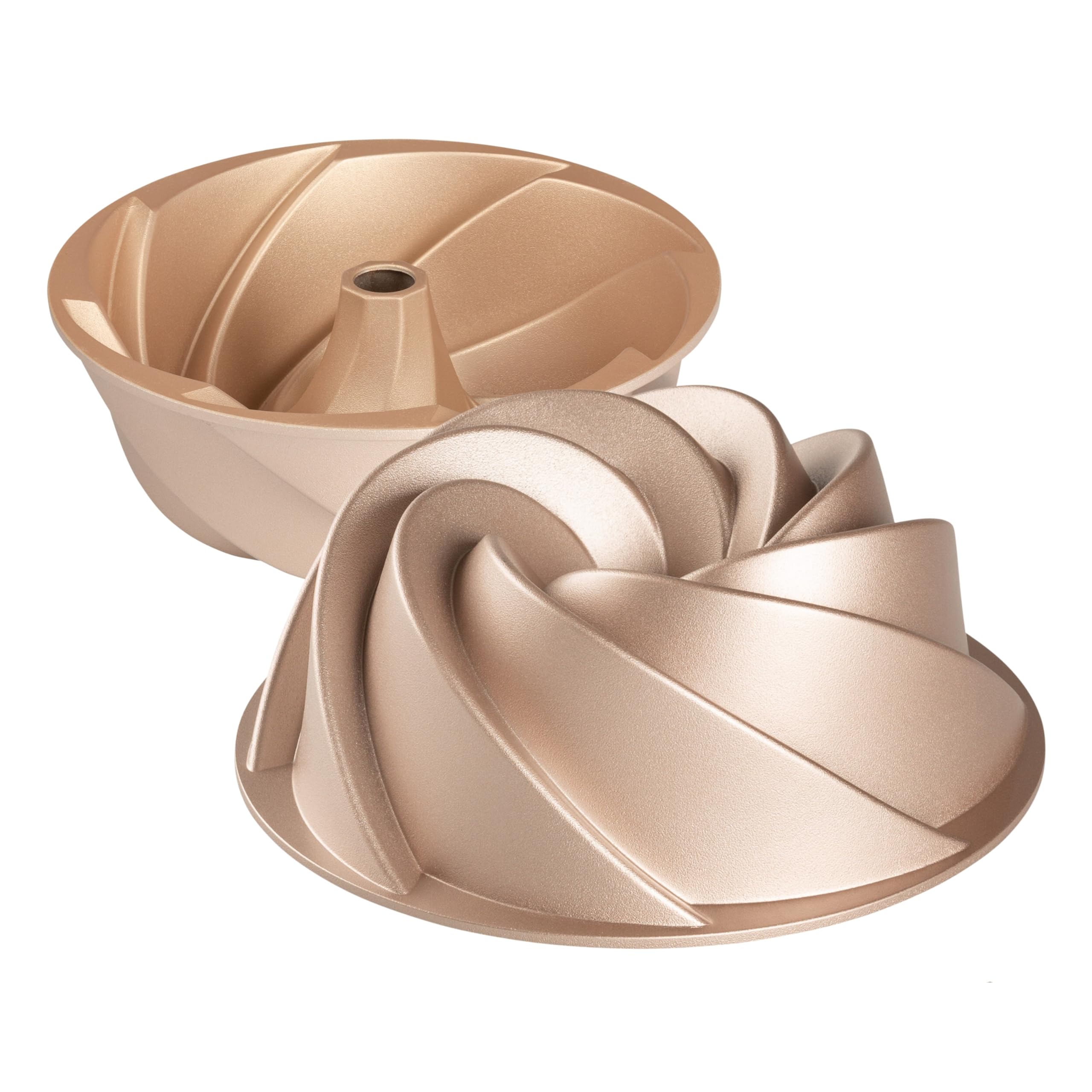 Erreke Moule à Gâteau avec Double Revêtement Antiadhésif, Spirale | Moule Kouglof. Moule Gateau. Moule à Tarte. Aluminium Moulé Résistant. Savarin Cuisson Uniforme. Pour Pâtisserie Maison