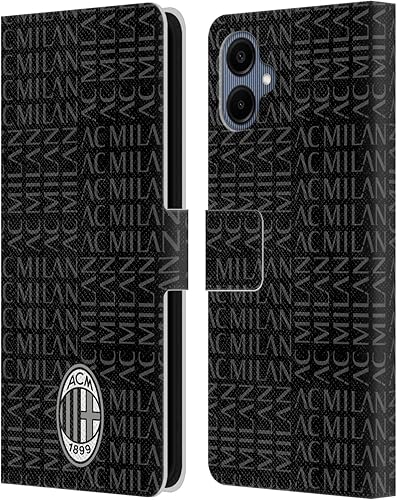 Vista 306 de Head Case Designs Funda de cuero con licencia oficial de AC Milan con diseño de camuflaje digital, compatible con Samsung Galaxy S22 Ultra 5G
