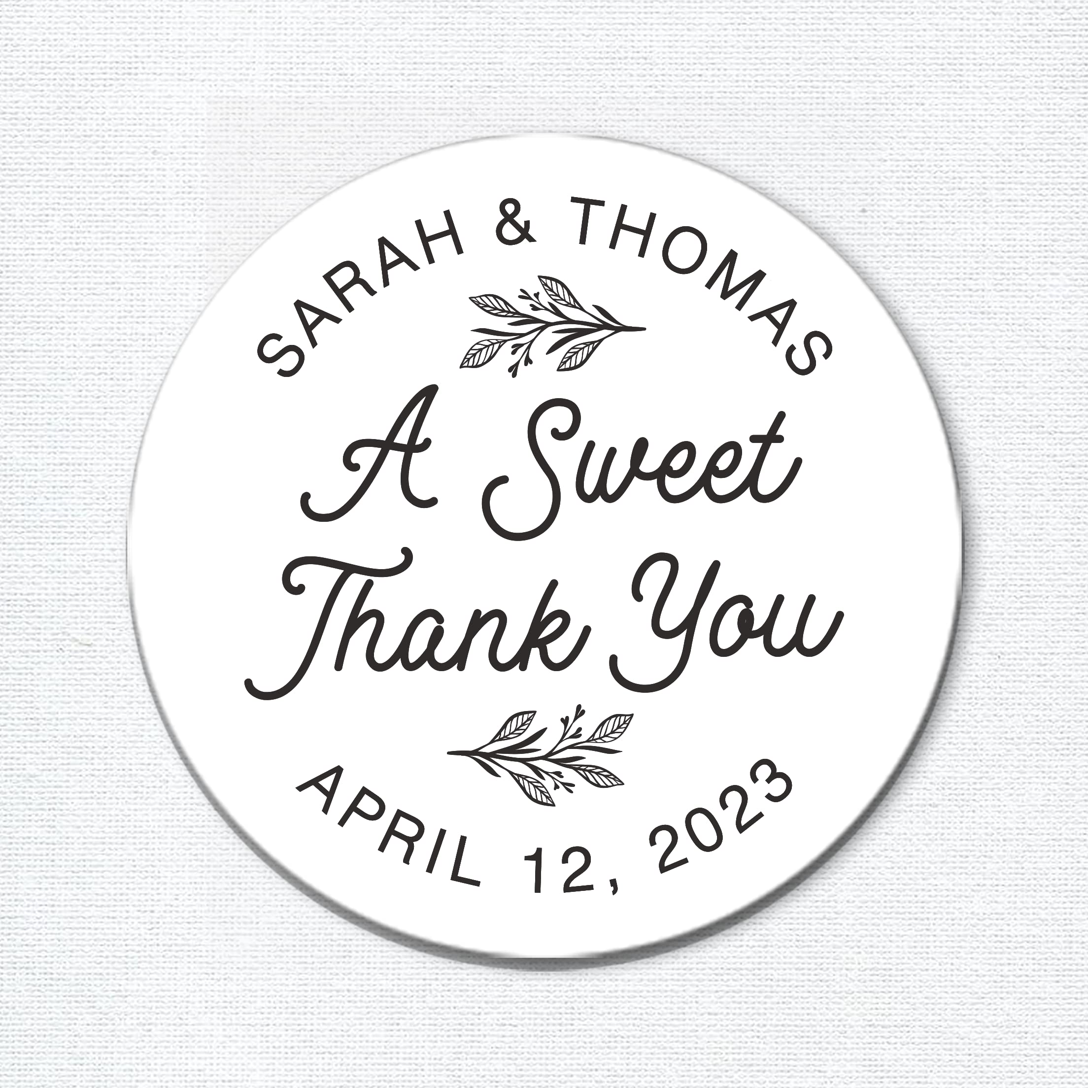 Amazon.com: A Sweet Thank You Stickers for Favors, Custom Favor