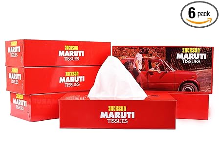 Jackson Maruti Box Facial Tissue 2 Ply (Box of 6) 100 pulls Per Box -Total 600 Pulls Guaranteed