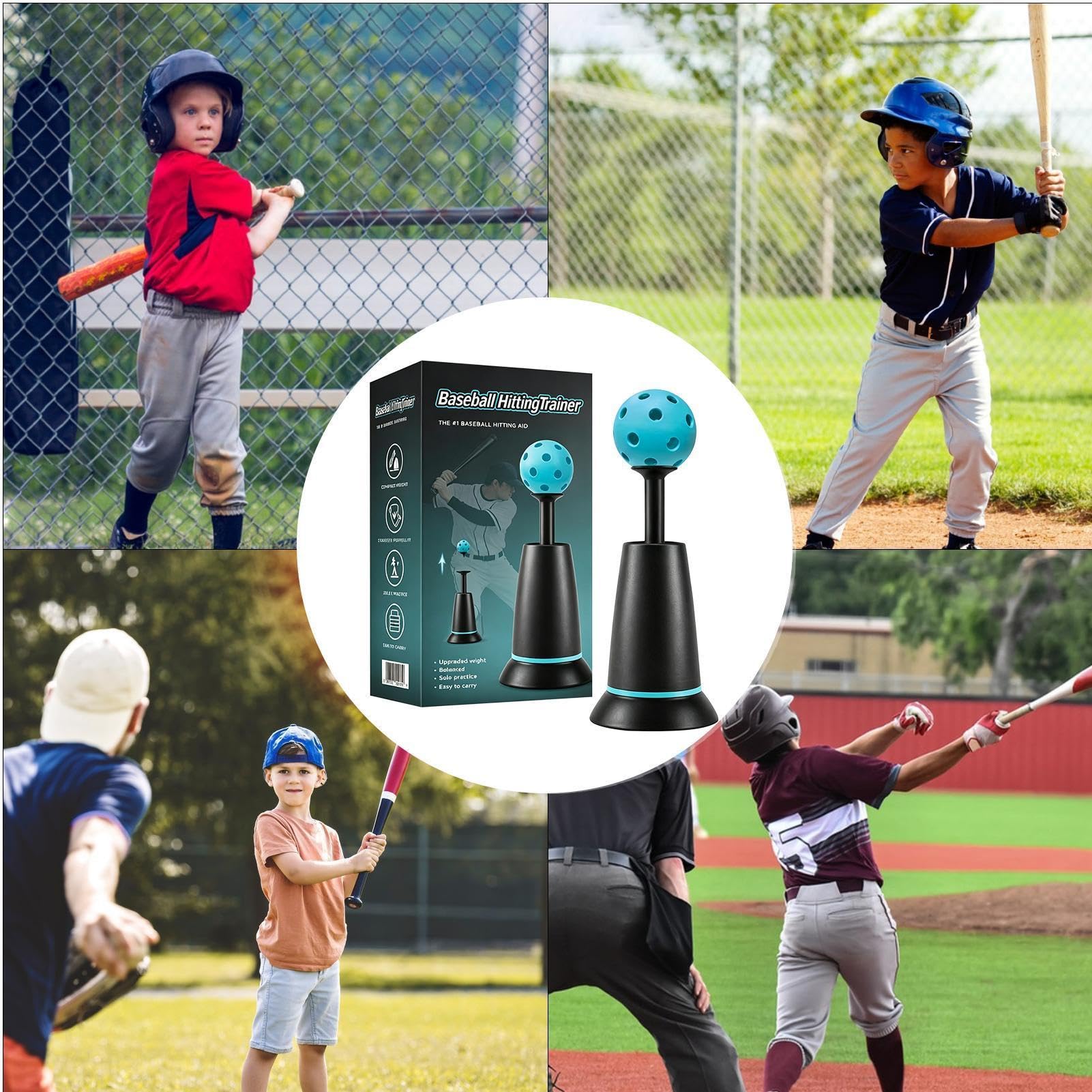 Generico Tee Di Allenamento Per Baseball,Tee Da Battuta Portatile - Attrezzatura Per Allenamento Battuta Softball - Per Giochi All'Aperto In Giardino E Al Chiuso Sport Compleanno Feste Camp Estivo