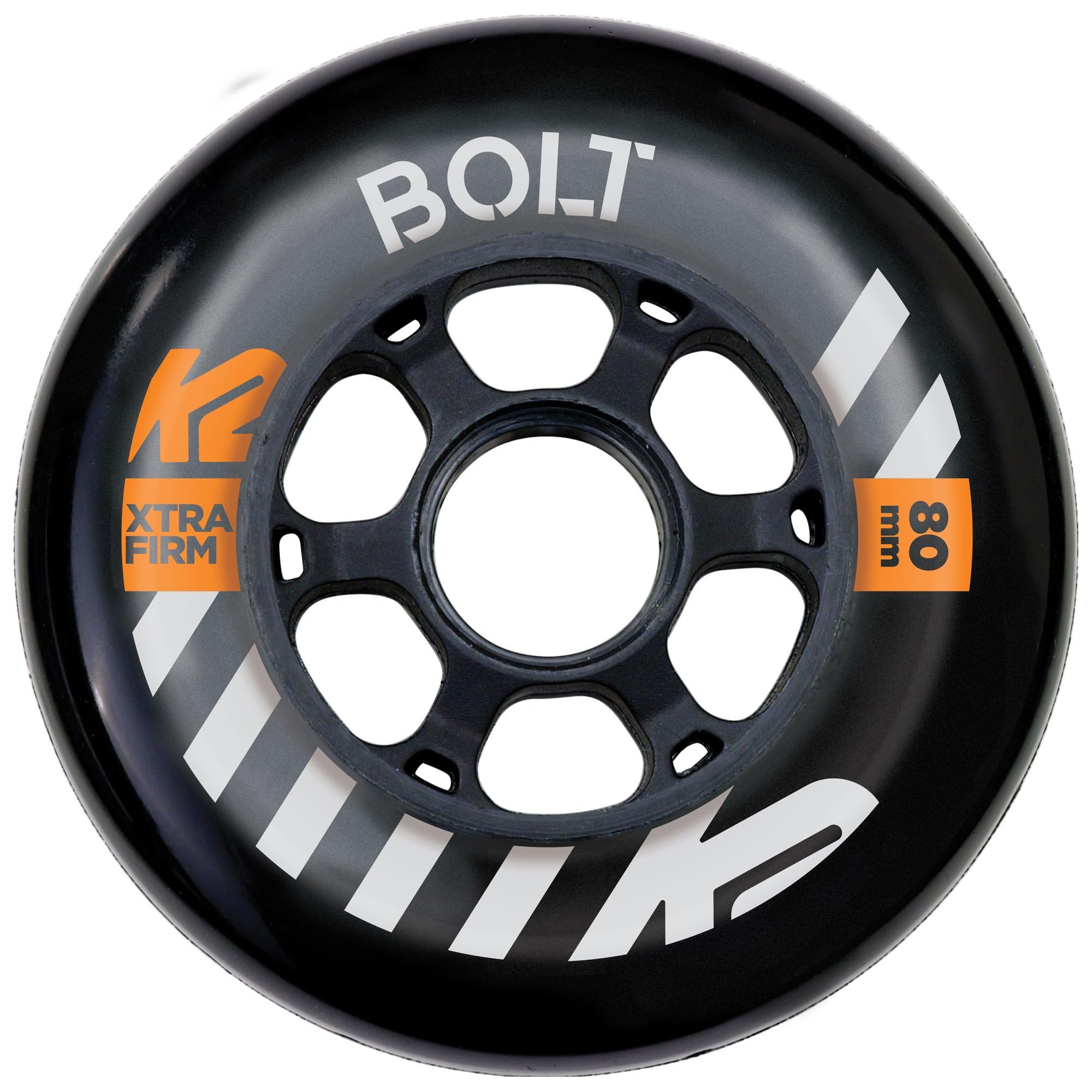 K2 Skates URBAN Bolt 80MM 90A 4 Wheel Pack - Black - 30F3014