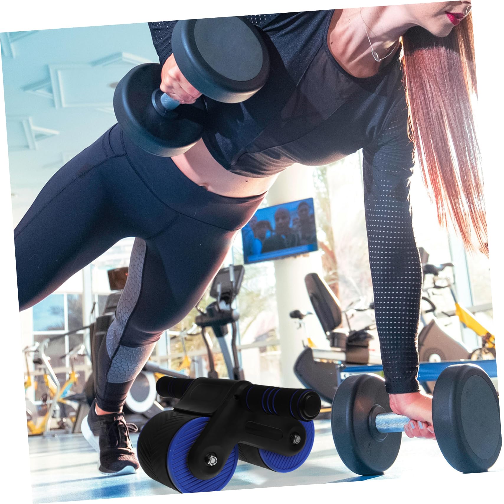 Toddmomy Rueda De Abds De Rebote Automático Sentarse Equipo De Ejercicio Abdominales Arrodillado Postura Capacitación Adulto Rodillo De Rueda Abdominal Almohadilla Caucho Color Aleatorio