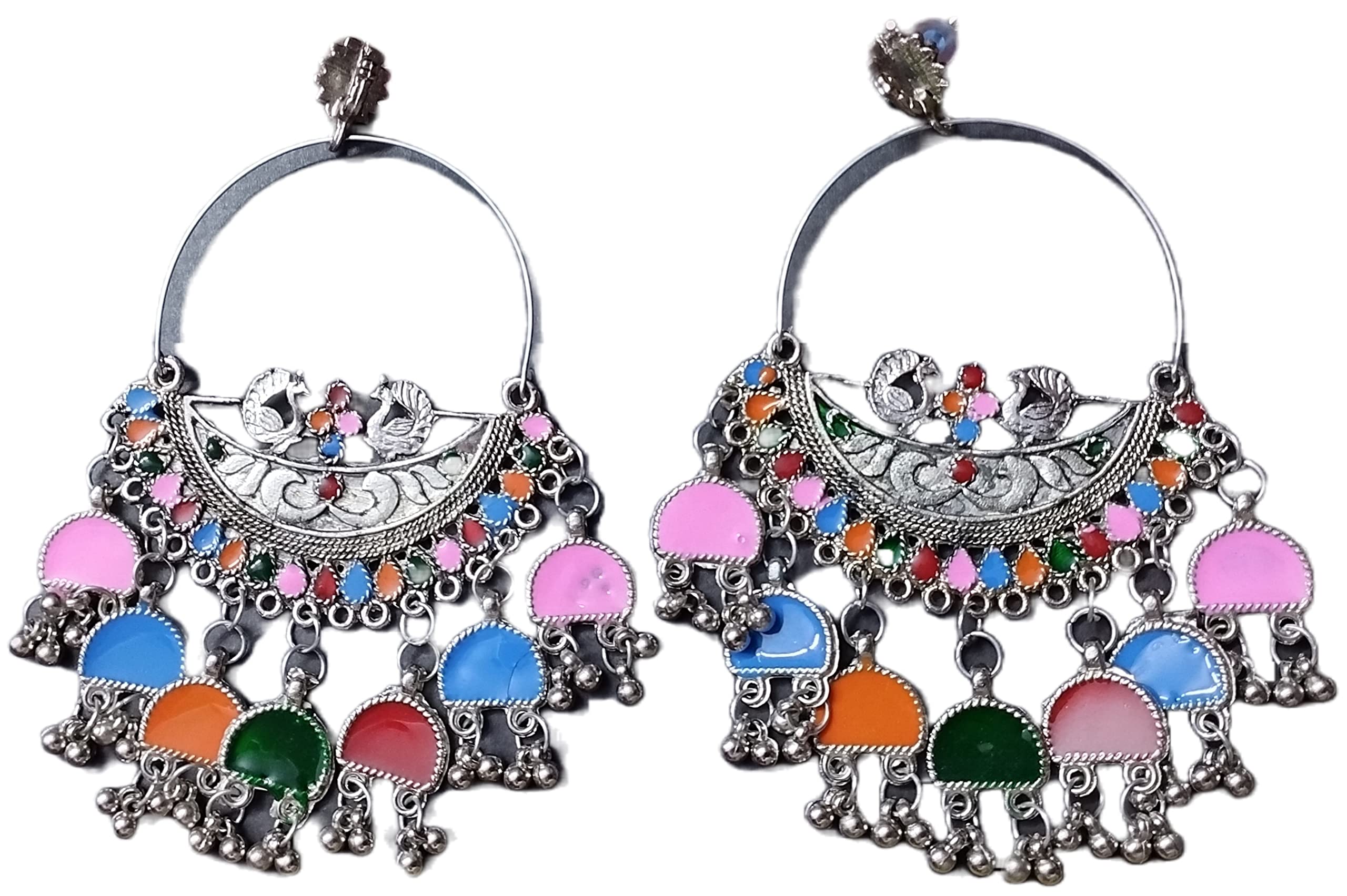 See full amazon price history chart for Molika Oxidised Silver Meenakari Work Multicolor Chandbali Earring for Women & Girls Molika Oxidised Silver Meenakari Work Multicolor Chandbali Earring for Women & Girls (B0C573QVWS) Amazon Price History, Amazon Price Tracker