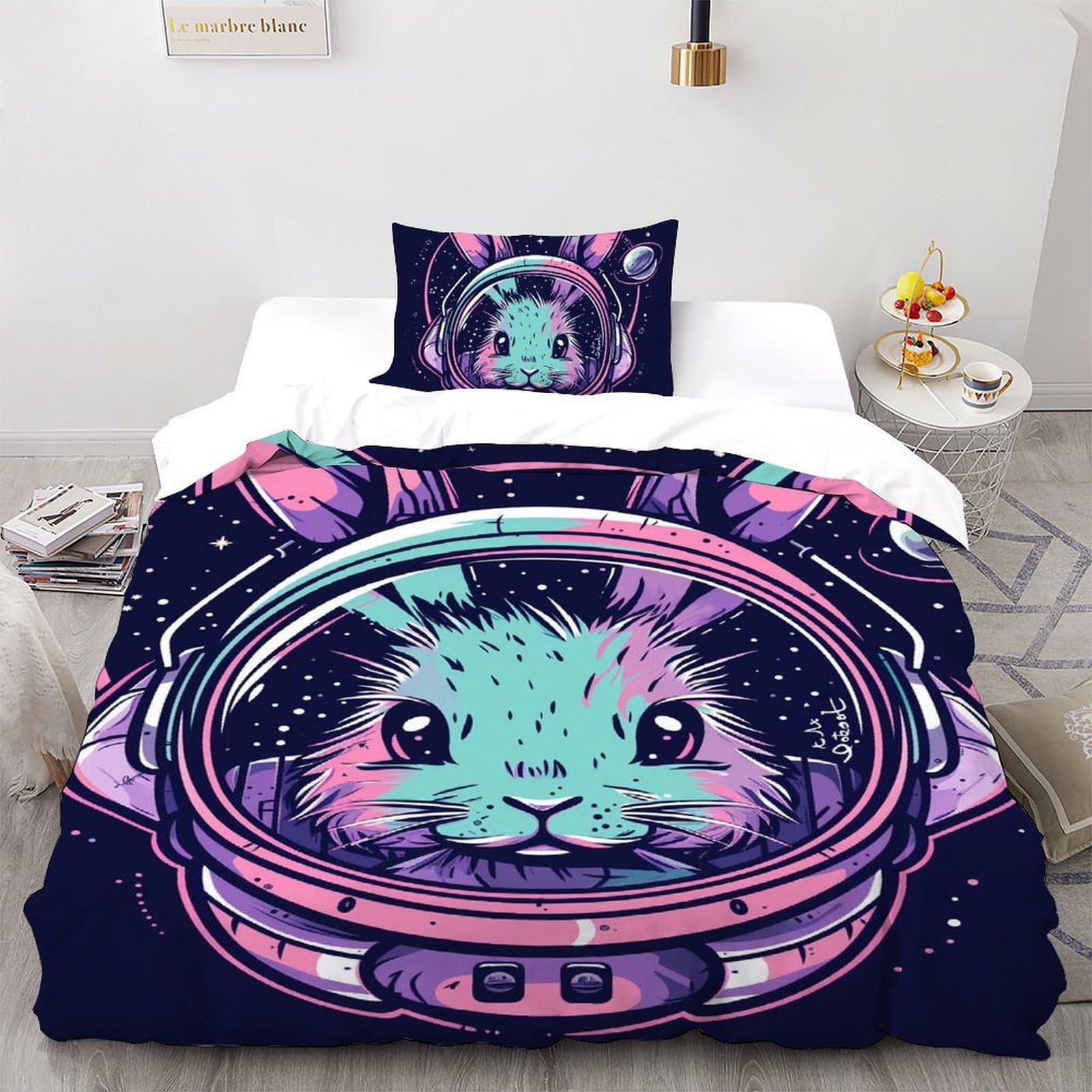 Housses de couette enfant 3D espace pour transformer la chambre en station