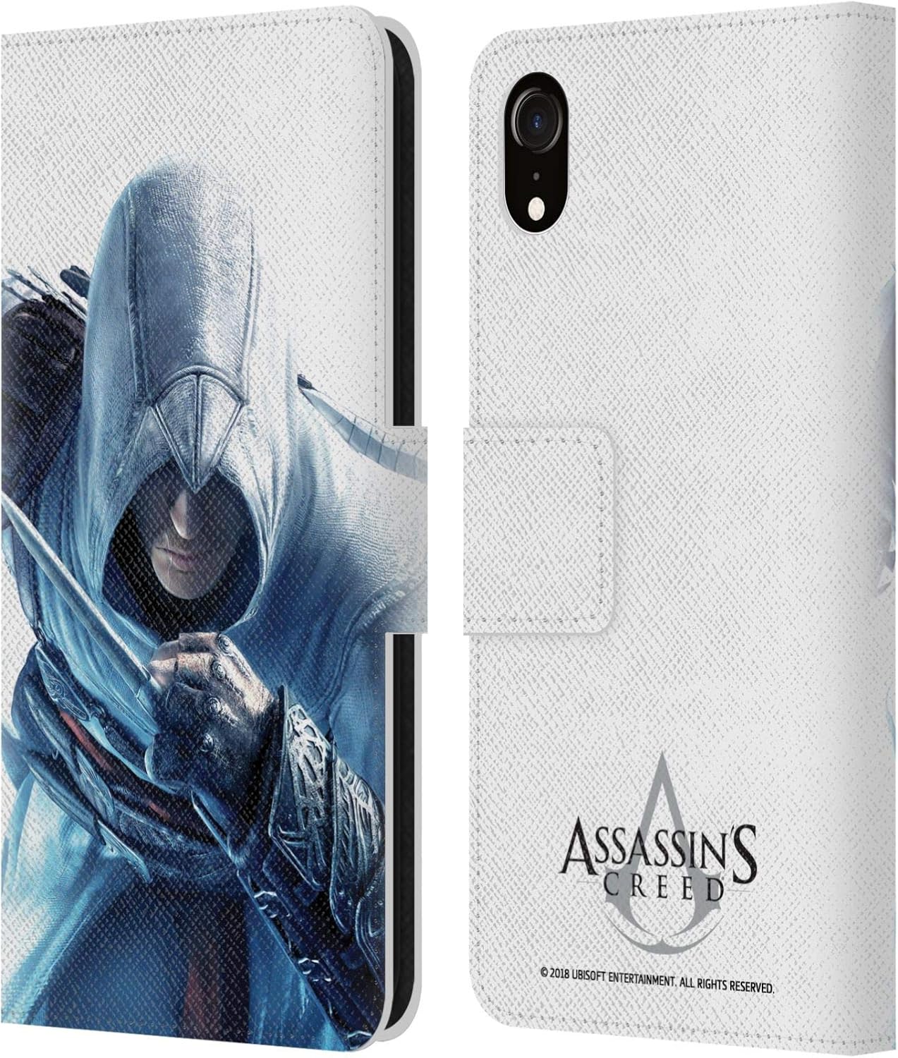 Head Case Designs Officially Licensed Assassin's Creed Altaïr Hidden Blade Key Art Leather Wallet Case Compatible with Apple iPhone XR
