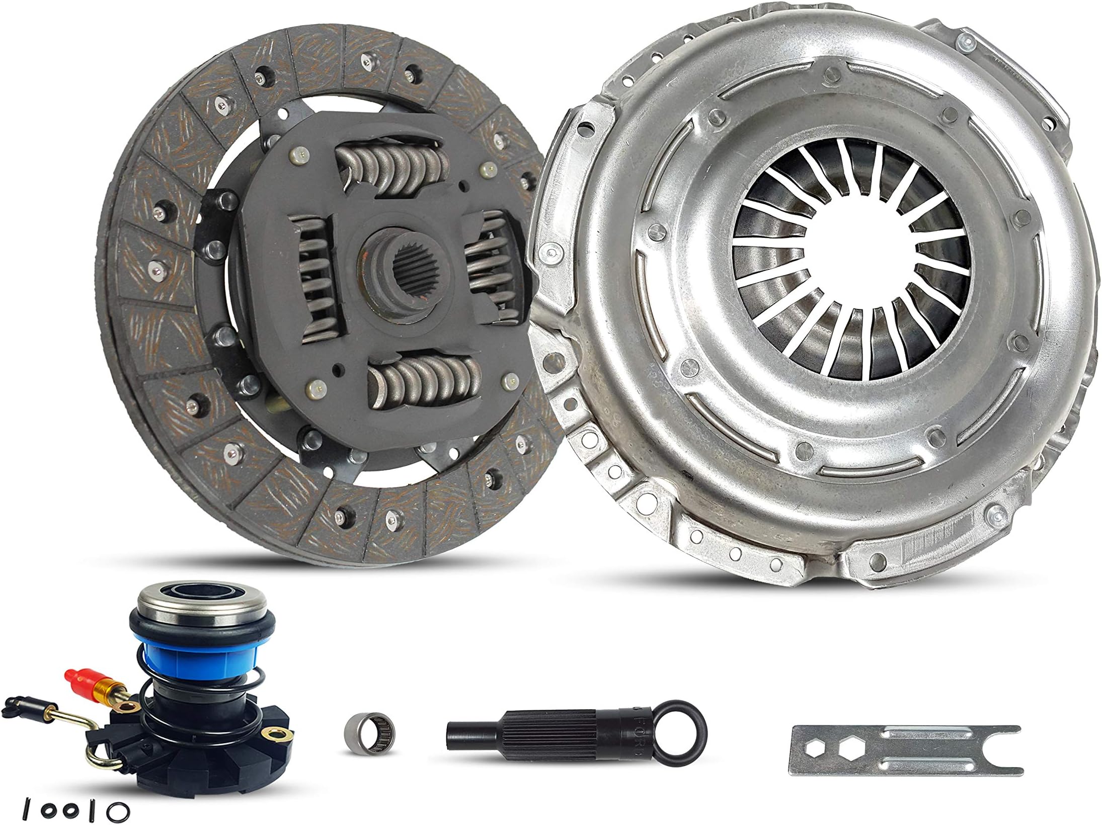 Clutch And Slave Kit Compatible With Explorer B4000 Eddie Bauer Limited Postal Xl Xls Xlt Se Troy Lee 1993-2000 4.0L V6 GAS SOHC Naturally Aspirated (07-096S)