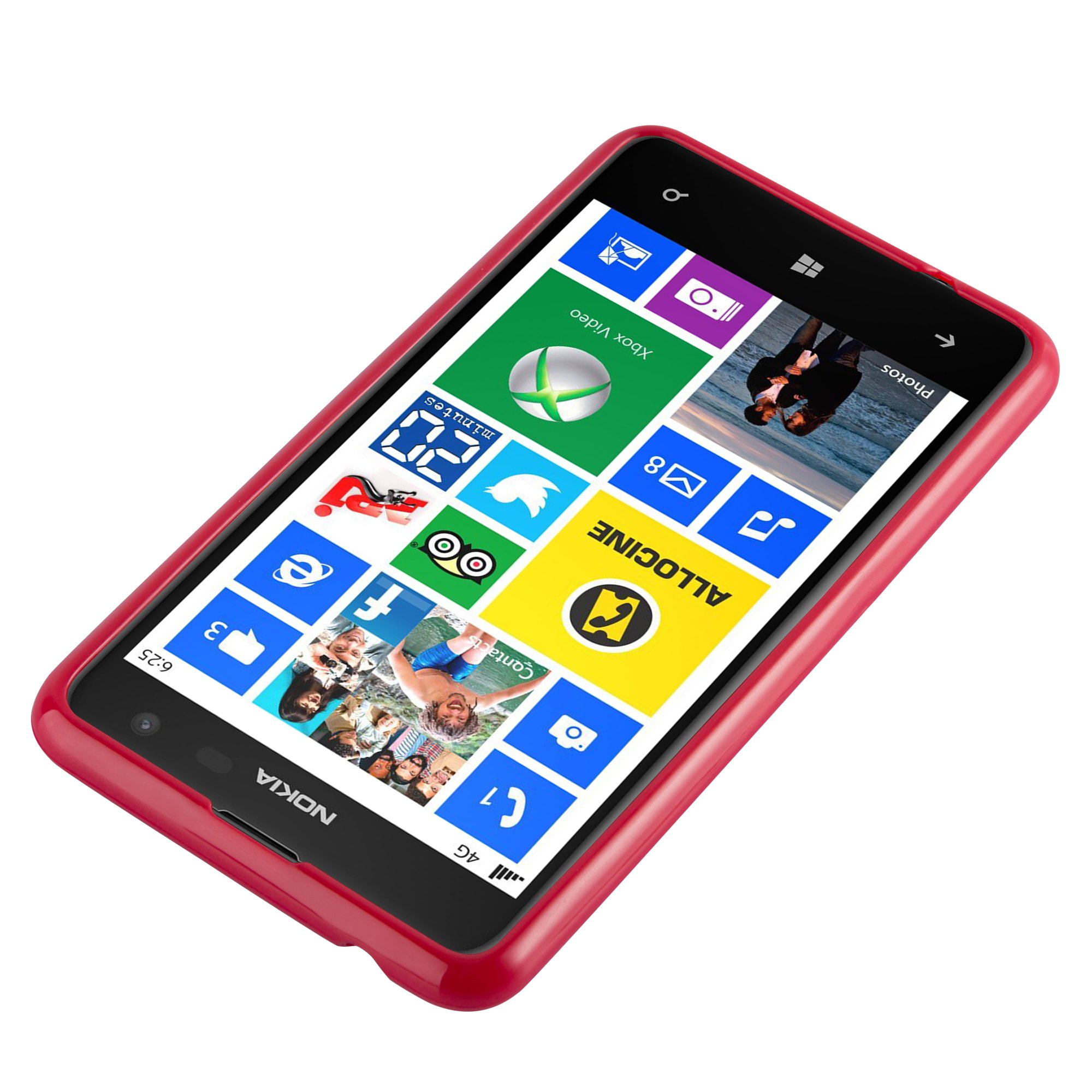 Cadorabo Cover In TPU Frost Per Nokia Lumia 625 - Morbida, Sottile 1,2 Mm - Antiurto E Antiscivolo - Colore Nero Opaco - 5