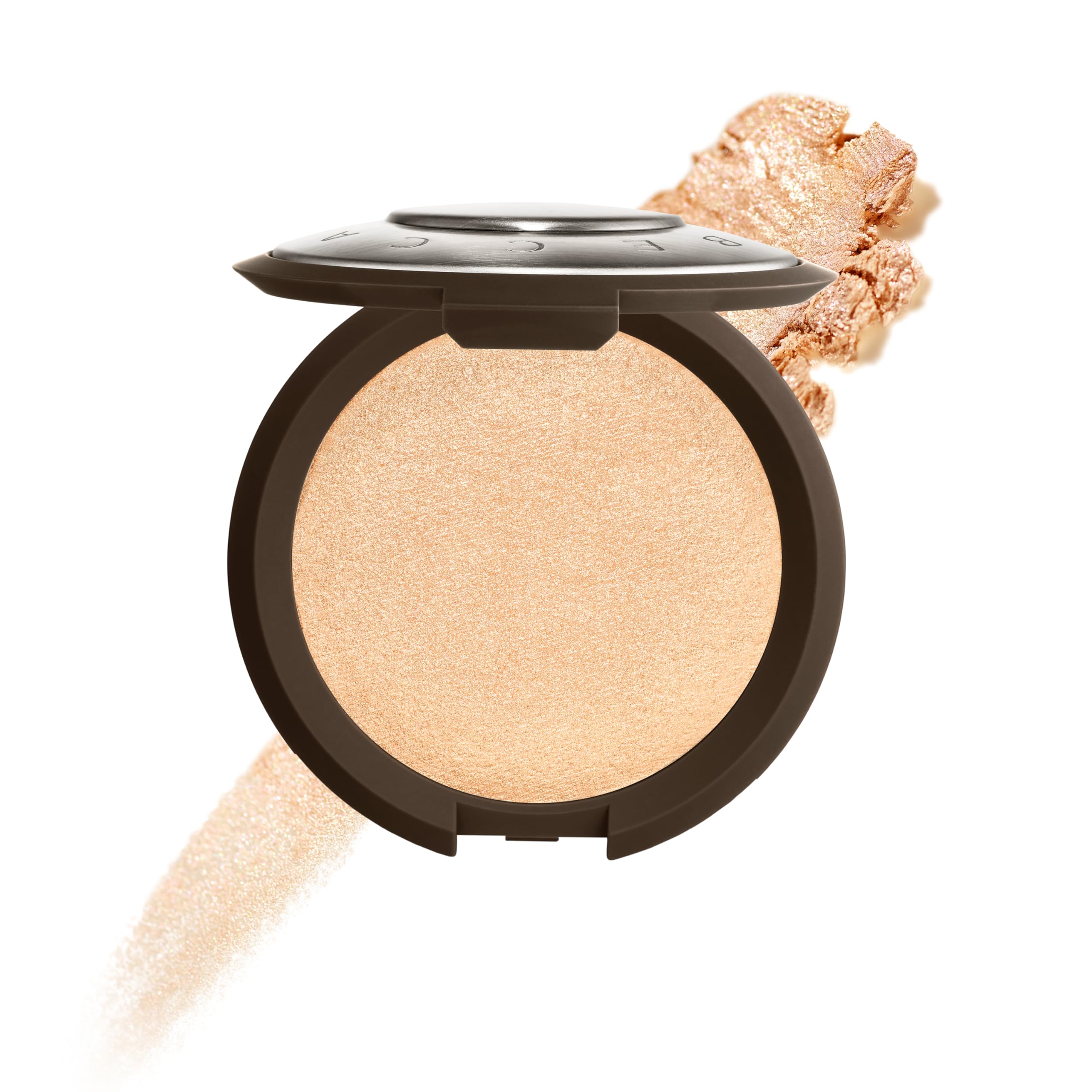 Smashbox X BECCA Shimmering Skin Perfector Pressed Highlighter | Creamy Formula that Melts into Skin for a Natural, Radiant, Glow-Boosting Highlight
