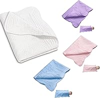 Mzjeaziany Lightweight Cotton Baby Quilt Blanket - Durable 36x46 Inch Quilted Throw for Tummy Time, Stroller & Swaddle